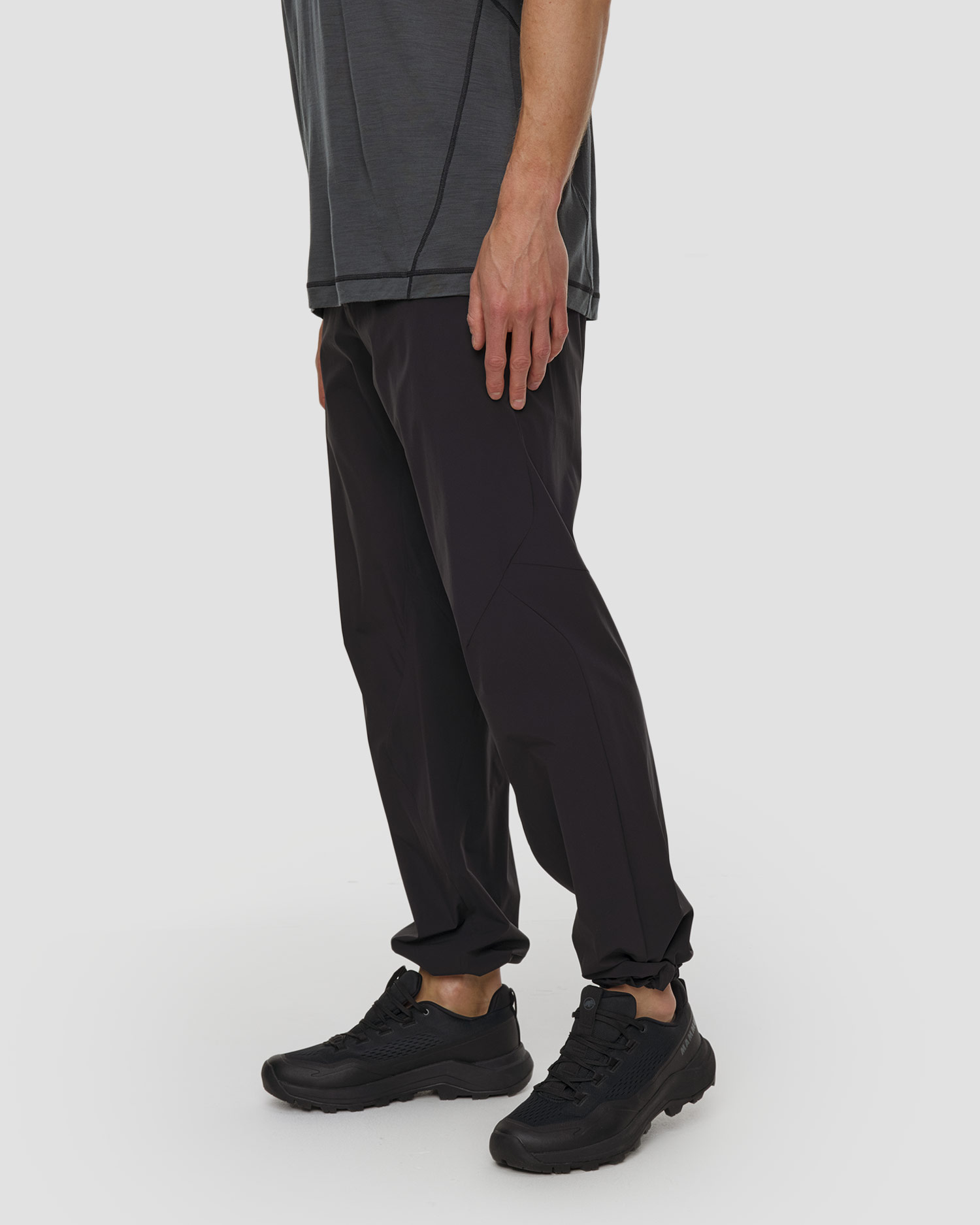 Pantaloni de trekking pentru bărbați Mammut Hiking Patrol x Mammut Light Pants negri