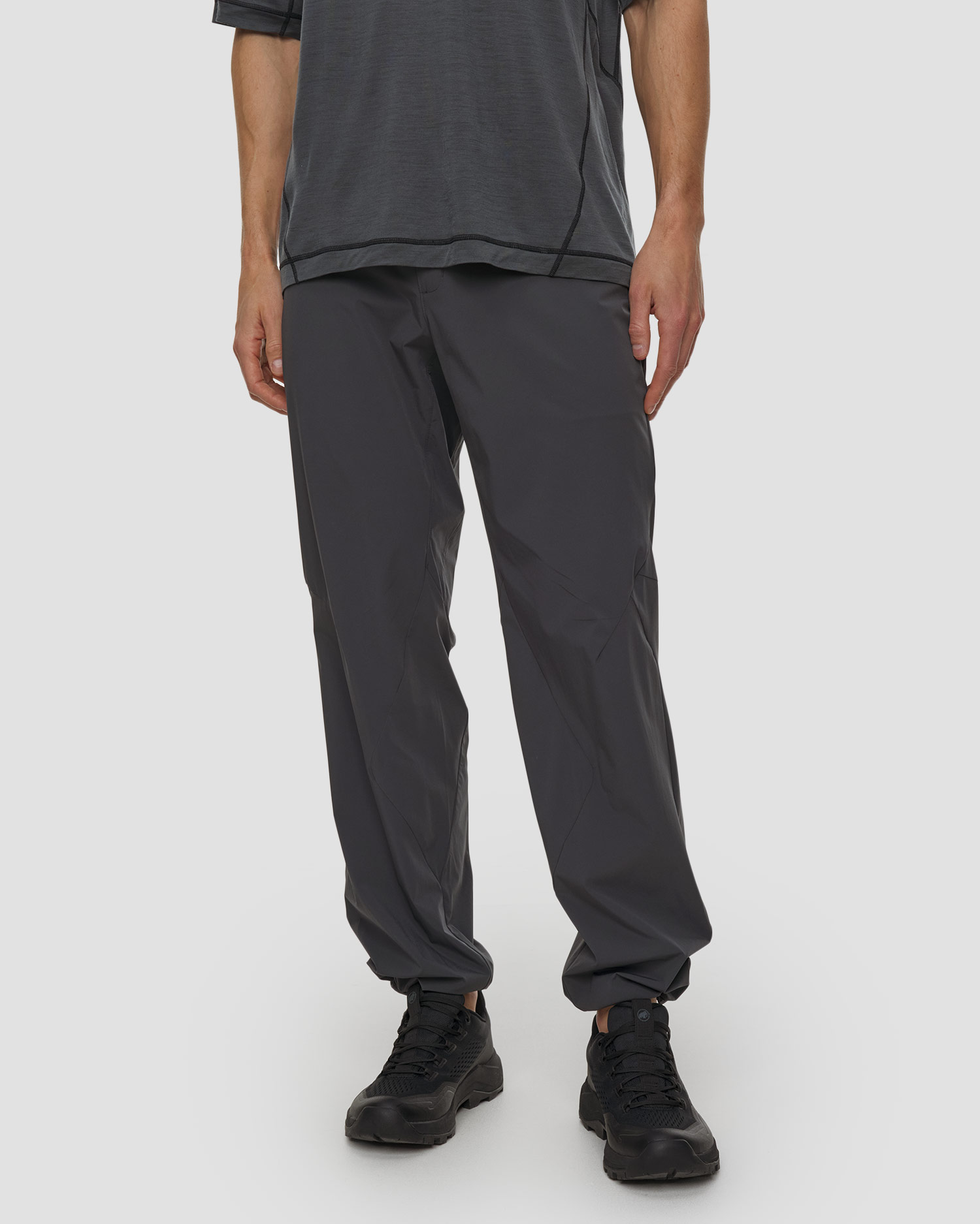 Pantaloni de trekking pentru bărbați Mammut Hiking Patrol x Mammut Light Pants negri, Culoare/Model: Szary