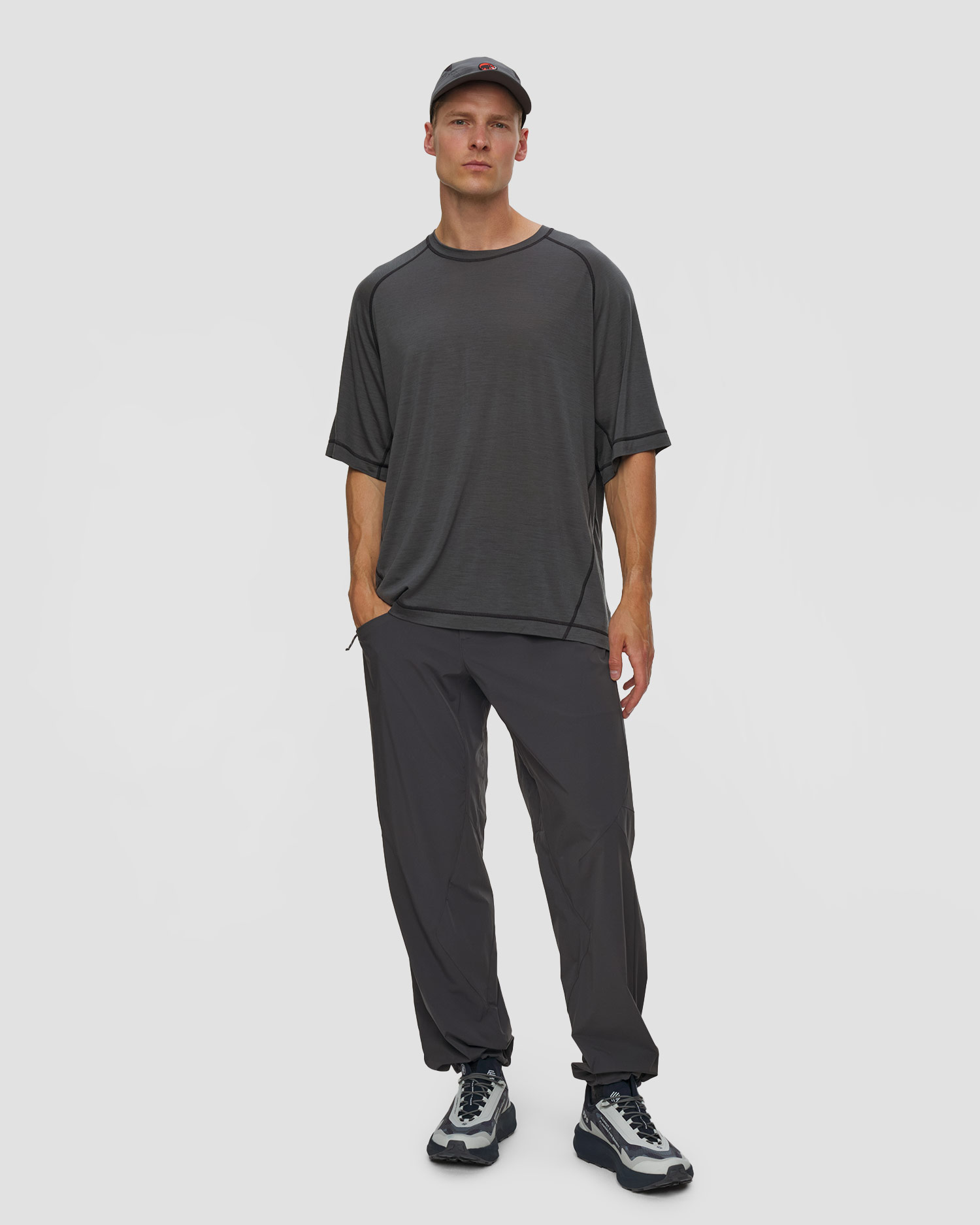 Pantalon de trekking gris pour hommes Mammut Hiking Patrol x Mammut Light Pants