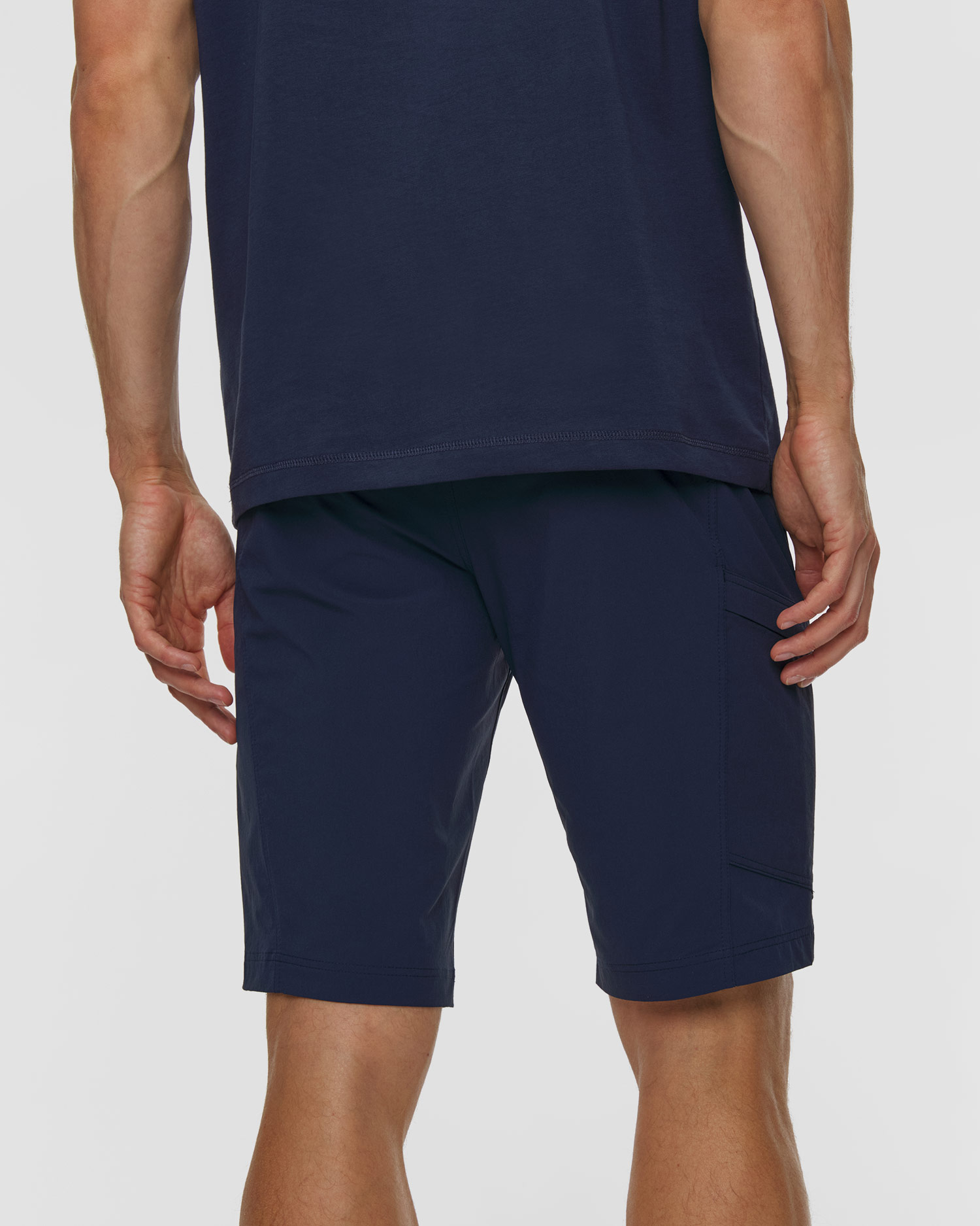 Short de trekking bleu marine pour hommes Mammut Runbold IV Shorts