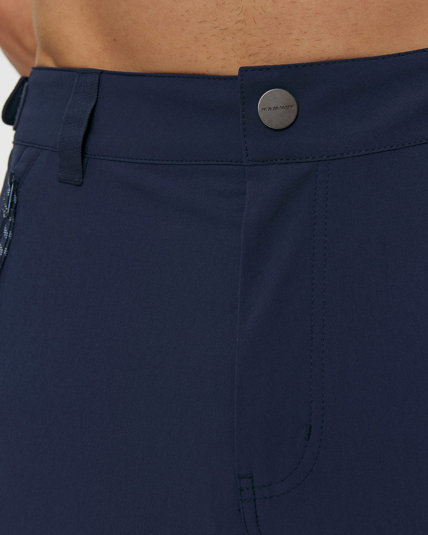 Short de trekking bleu marine pour hommes Mammut Runbold IV Shorts