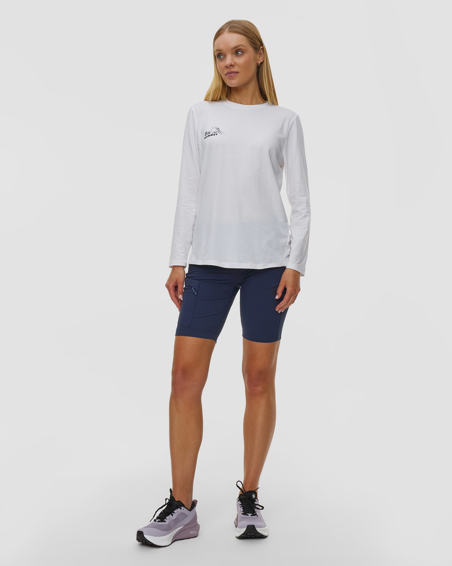 Short de trekking bleu marine pour hommes Mammut Runbold IV Shorts