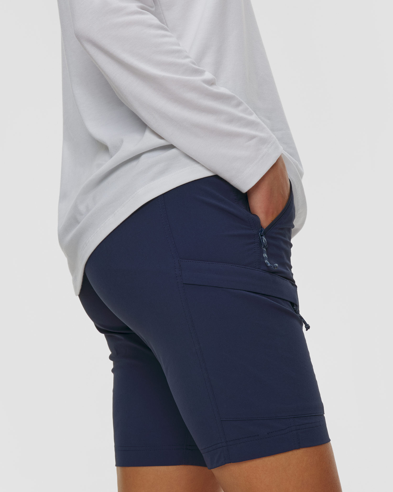 Short de trekking bleu marine pour hommes Mammut Runbold IV Shorts