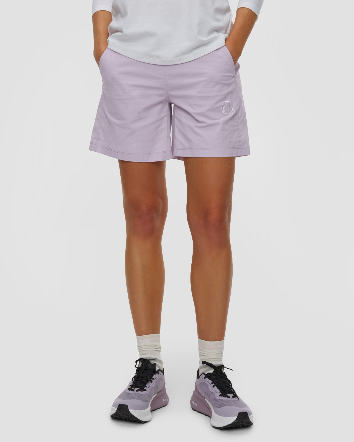 Dámské technické šortky Mammut Crag Climbing Shorts ve fialové barvě