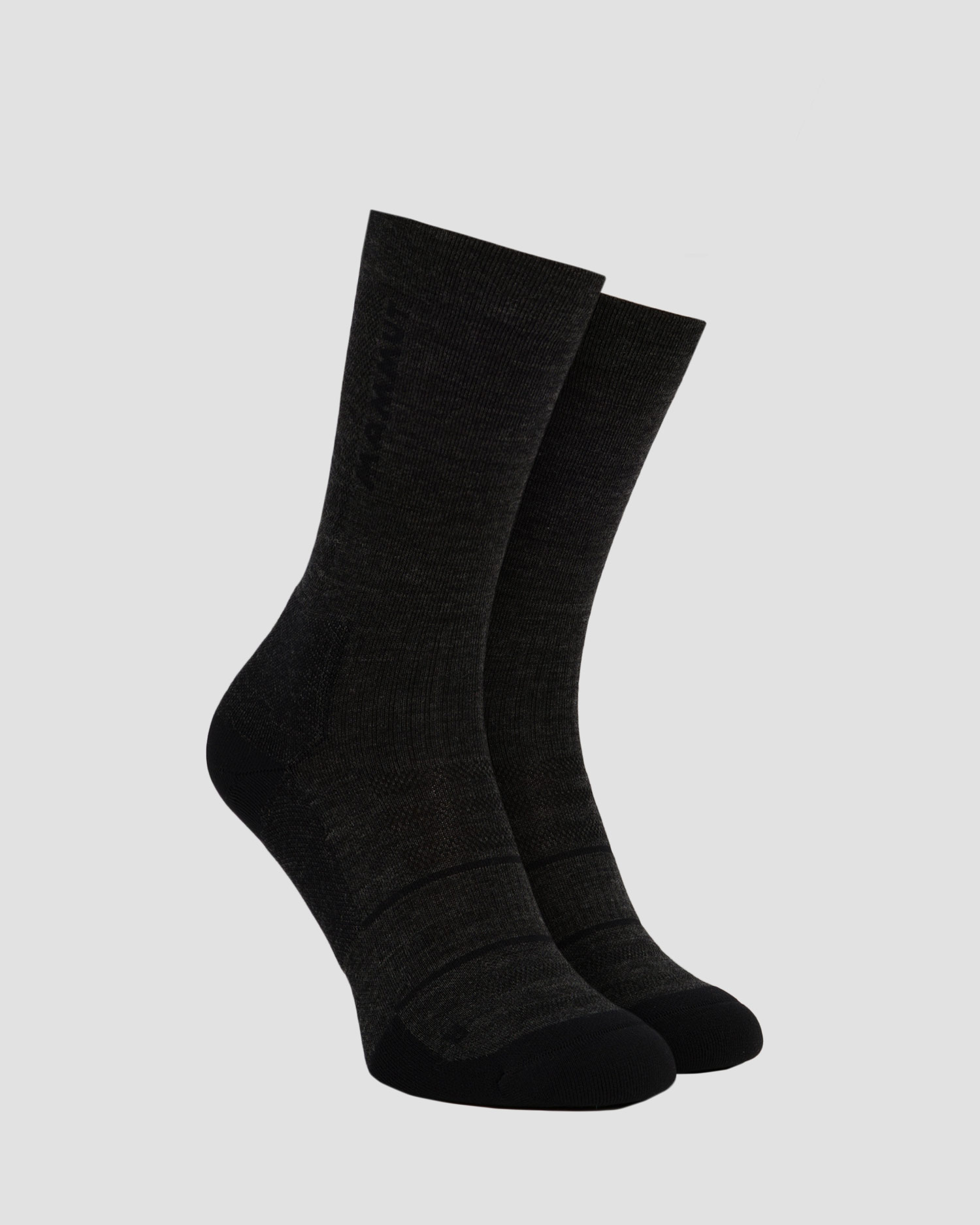 Chaussettes de trekking noires Mammut Hiking Patrol x Mammut Merino Crew Socks