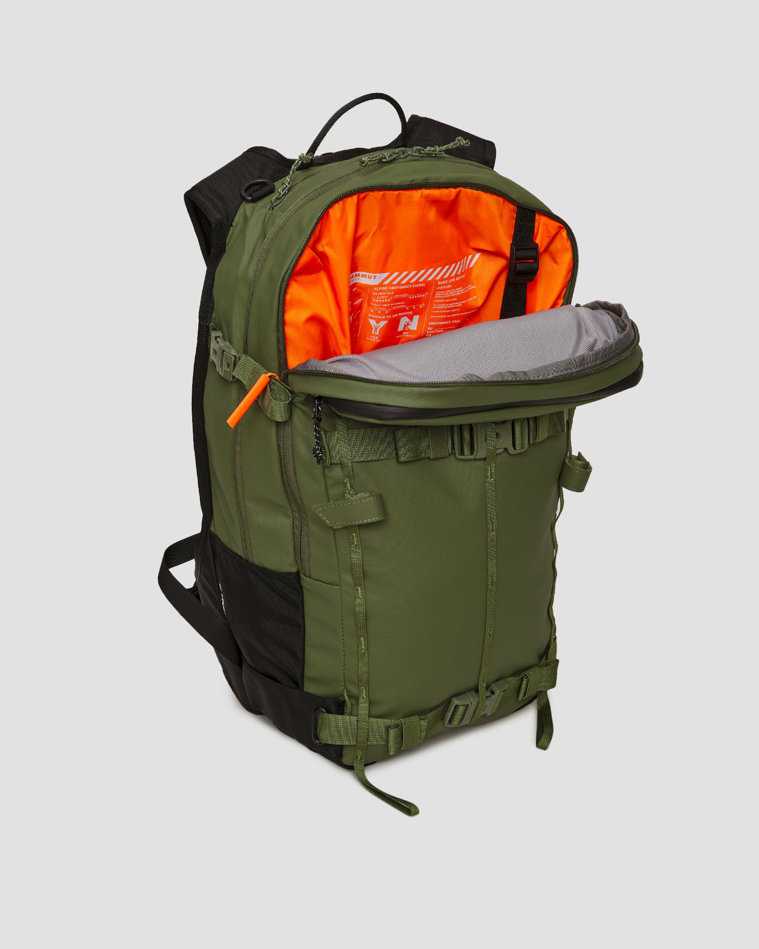 Sac à dos de skitouring vert Mammut Nirvana 28