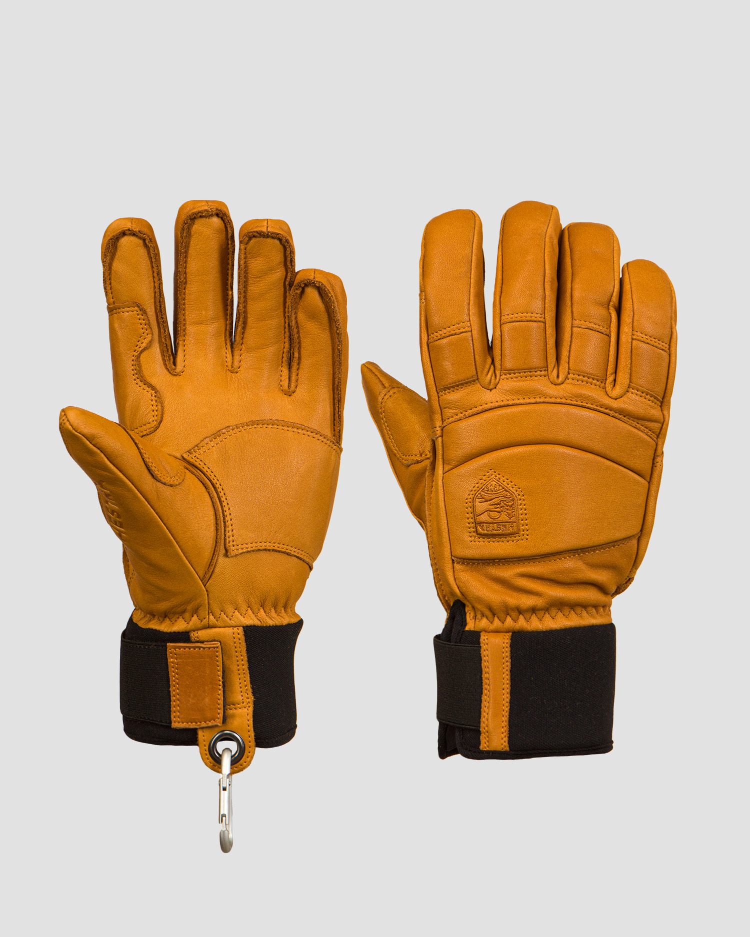 Men's ski gloves Hestra Fall Line brązowe