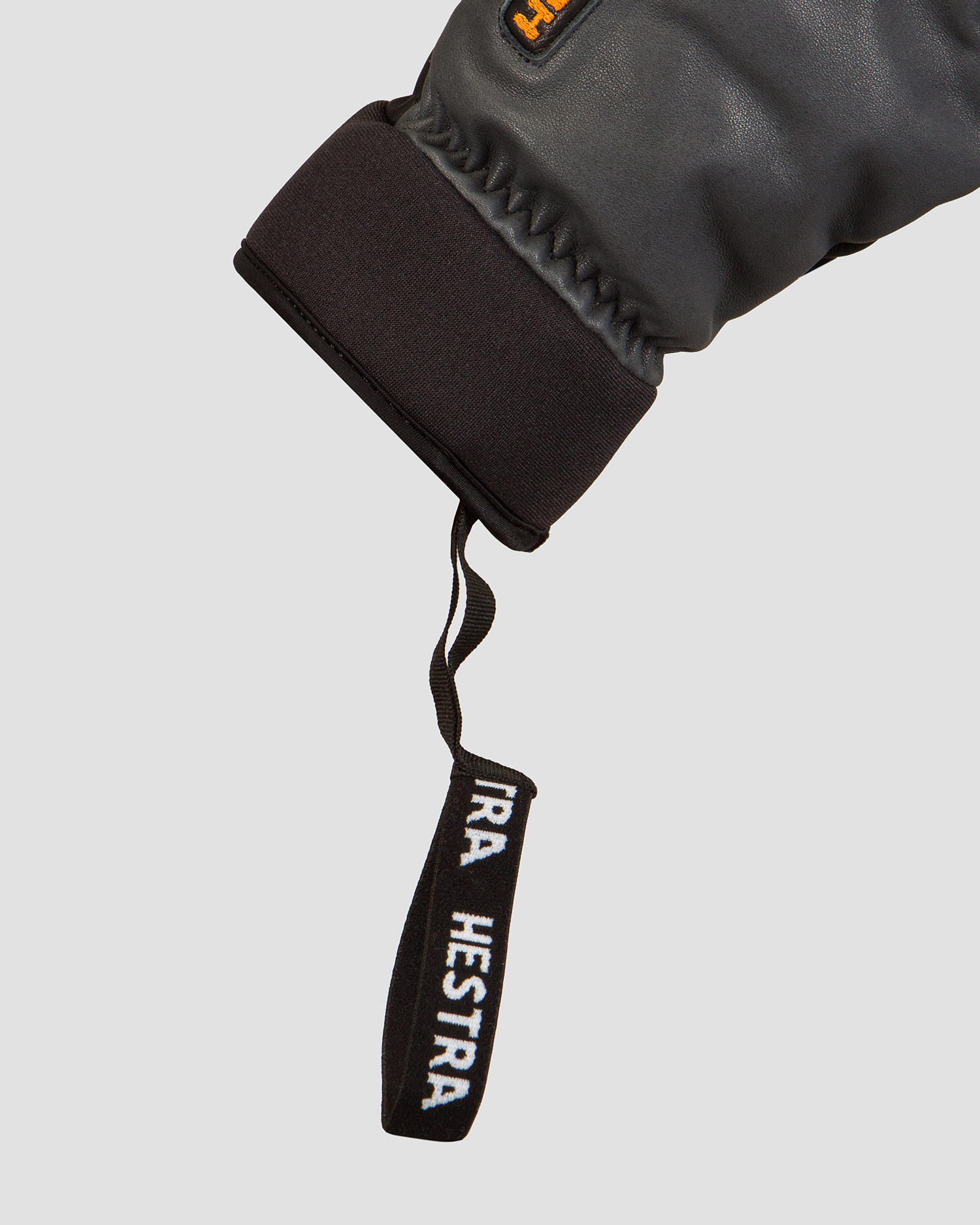 Hestra Army Leather Wool Terry - 5 finger Skihandschuhe für Herren in Grau und Schwarz
