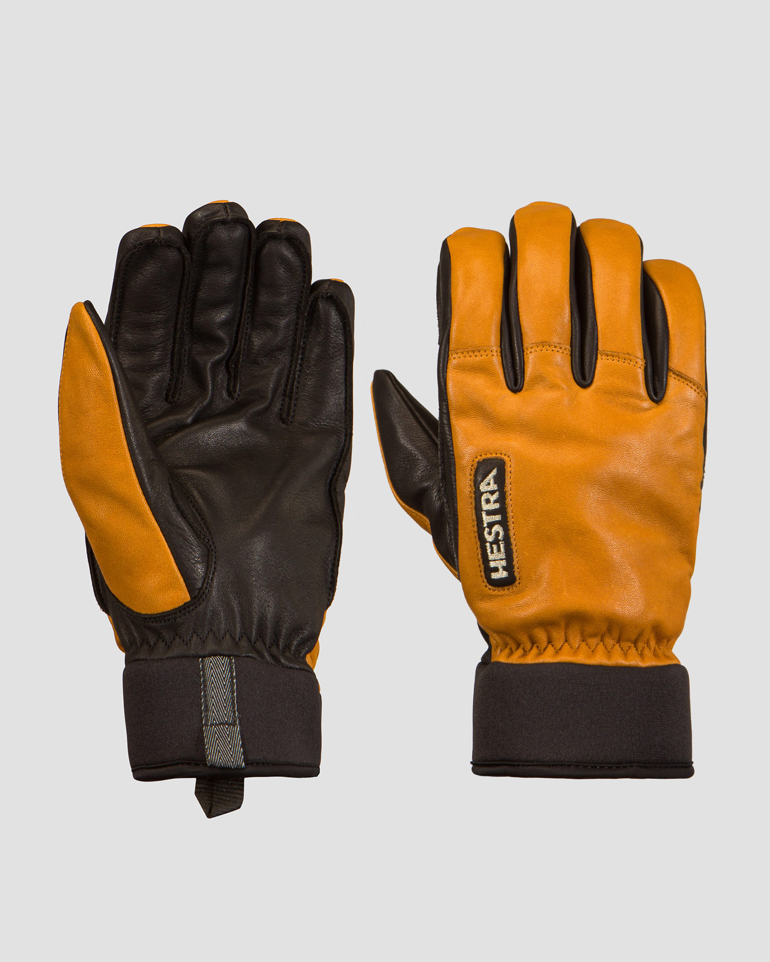 Hestra Army Leather Wool Terry - 5 finger Skihandschuhe für Herren in Braun und Schwarz