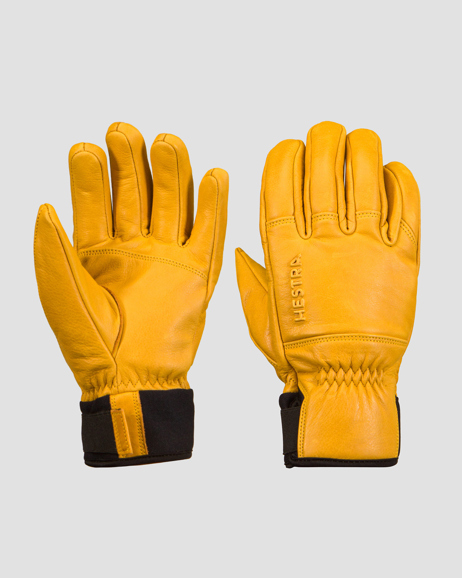 Gants de ski jaunes pour hommes Hestra Omni - 5 finger 30430-701 |  S'portofino