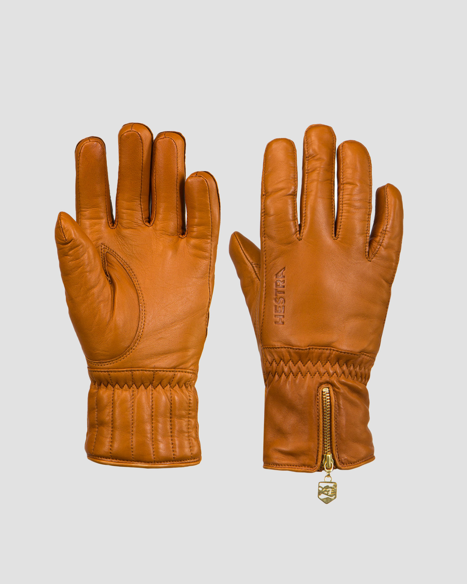 Mănuși de schi pentru femei Hestra Leather Swisswool Classic maro