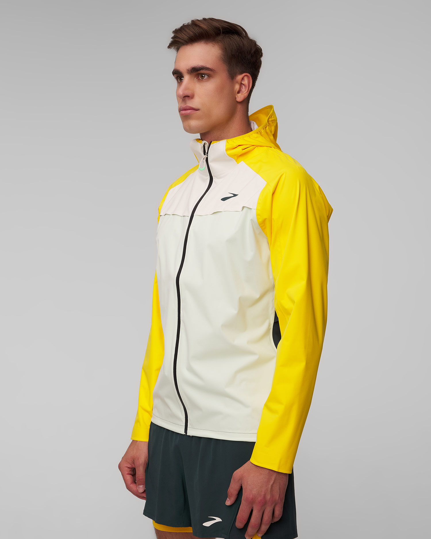 Giacca impermeabile da corsa da uomo Brooks High Point Waterproof Jacket