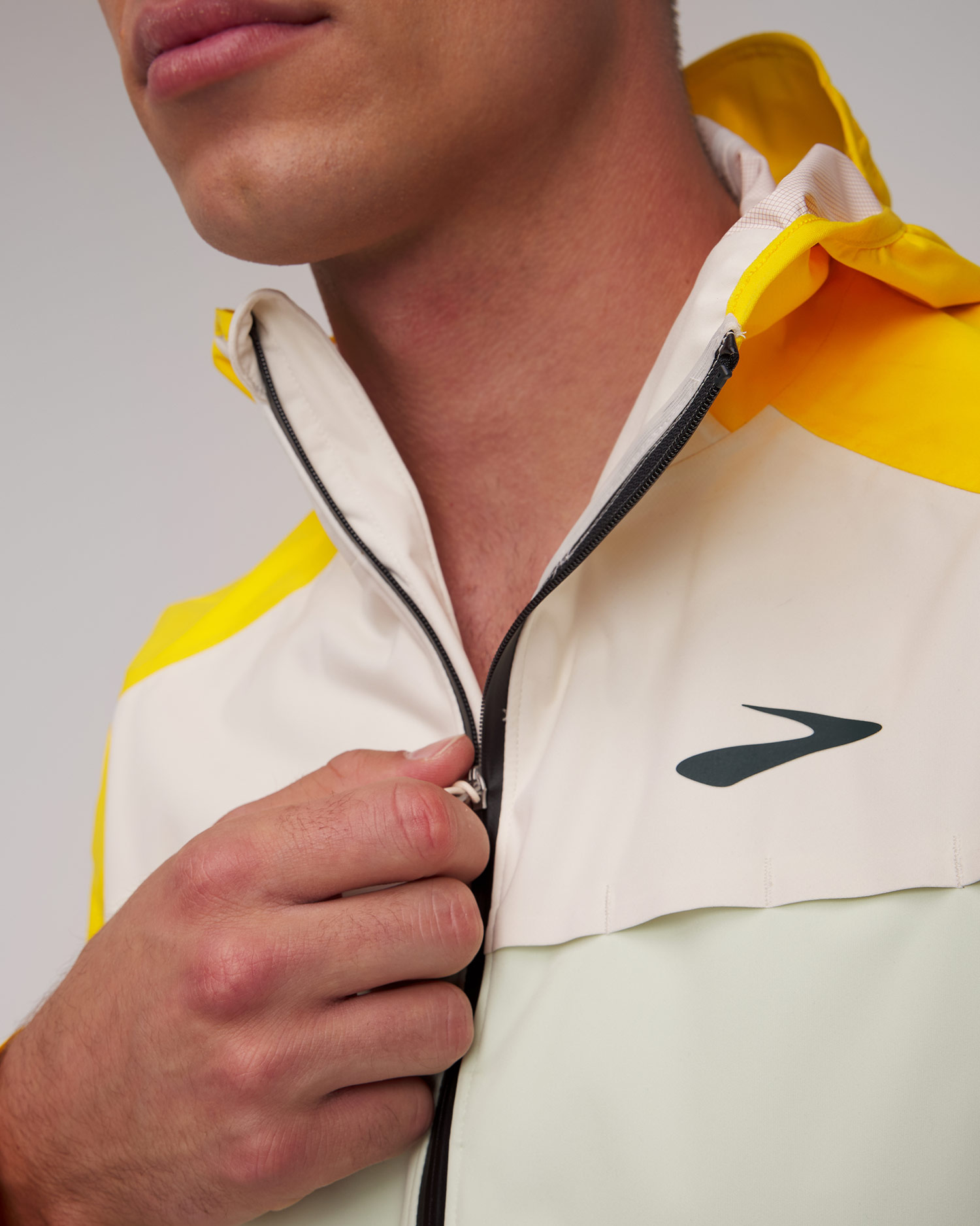 Giacca impermeabile da corsa da uomo Brooks High Point Waterproof Jacket