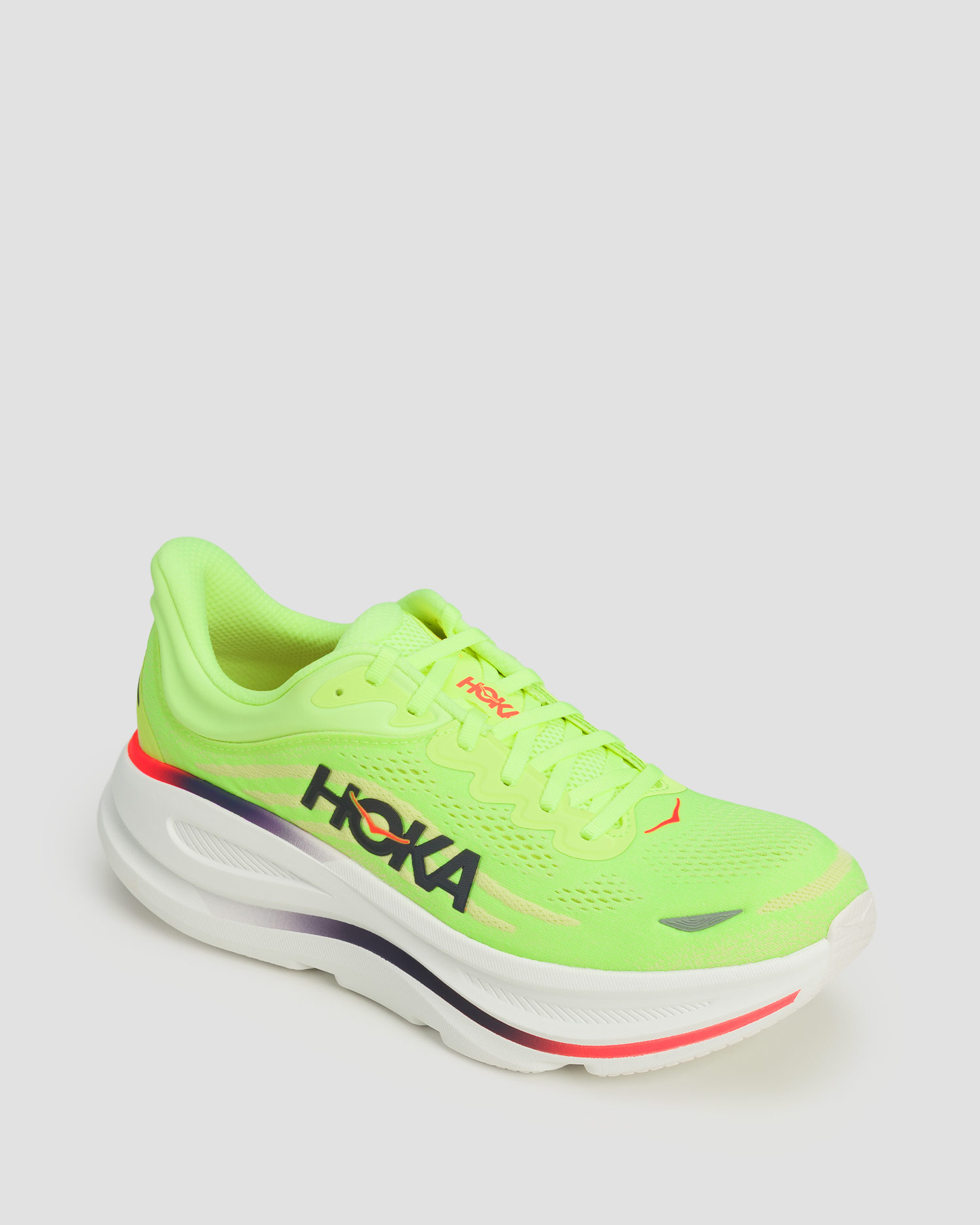 Hoka Bondi 9 Laufschuhe für Herren, Farbe/Muster: Biały,Żółty