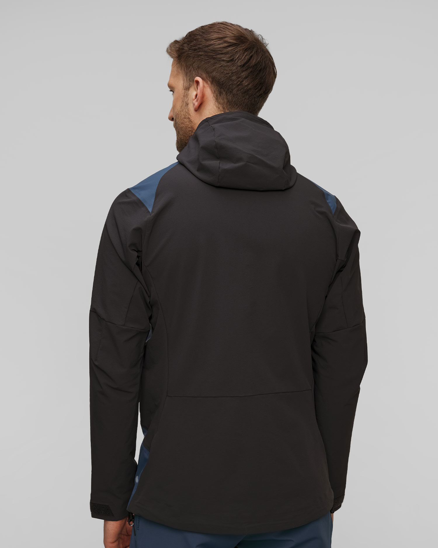 Pánská skitouringová bunda Salewa Sella Durastretch Hybrid v Černomodrém Barevném Provedení