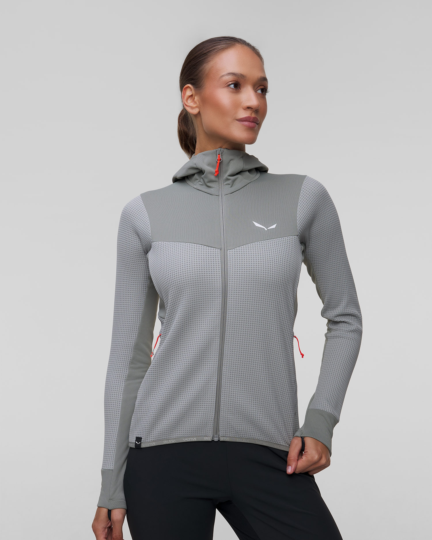 Women's trekking sweatshirt Salewa Puez Waffle Polarlite® Hybrid