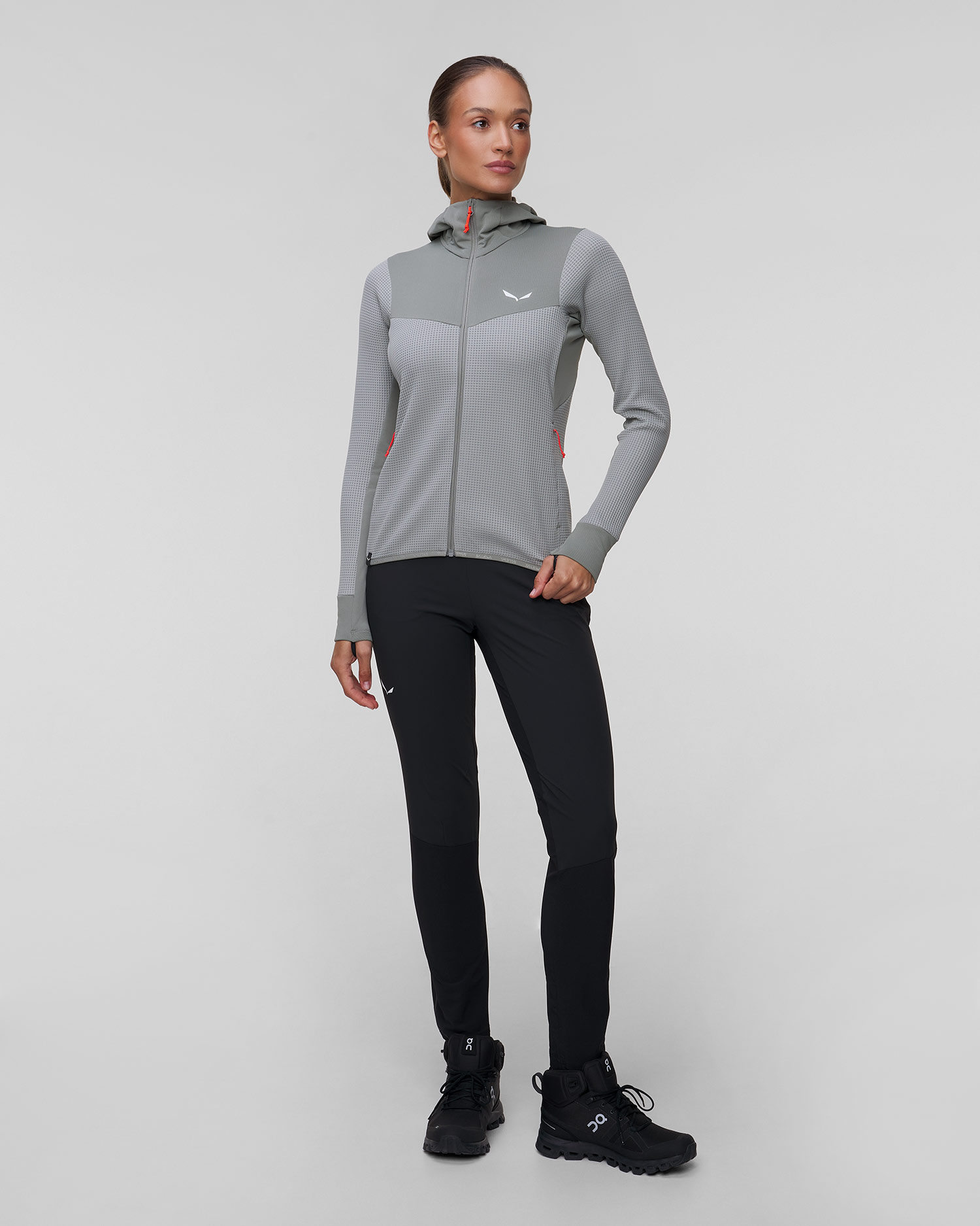 Women's trekking sweatshirt Salewa Puez Waffle Polarlite® Hybrid