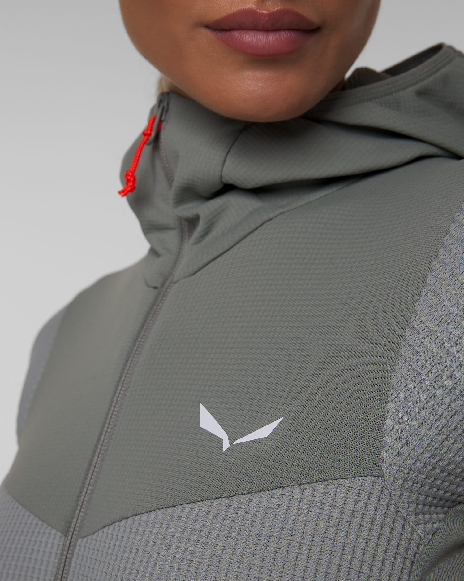 Women's trekking sweatshirt Salewa Puez Waffle Polarlite® Hybrid