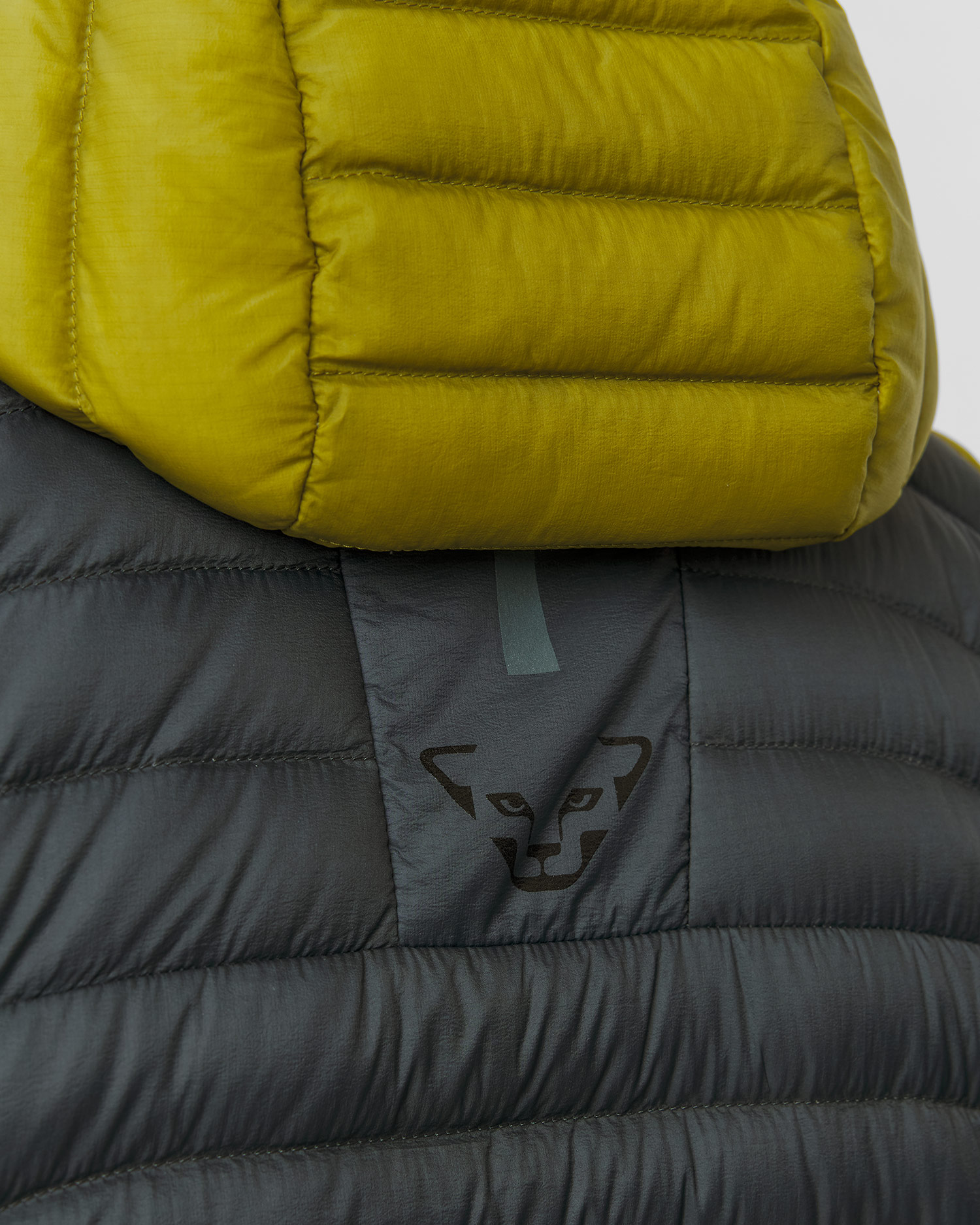 Dynafit Radical Down RDS M Hood Jkt Herren-Daunenjacke in Grau und Gelb
