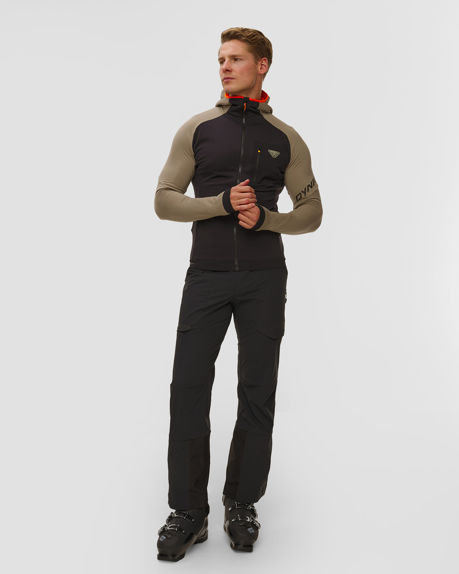 Pánská softshellová bunda Dynafit Radical Polartec M Jkt v černé a béžové barvě