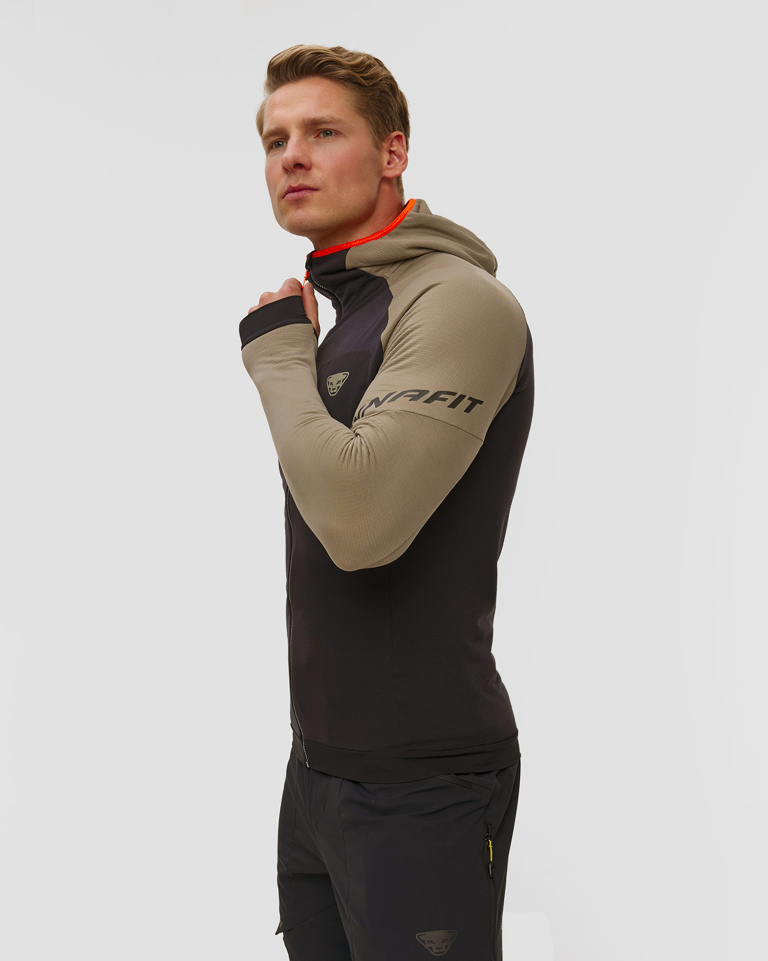 Pánská softshellová bunda Dynafit Radical Polartec M Jkt v černé a béžové barvě