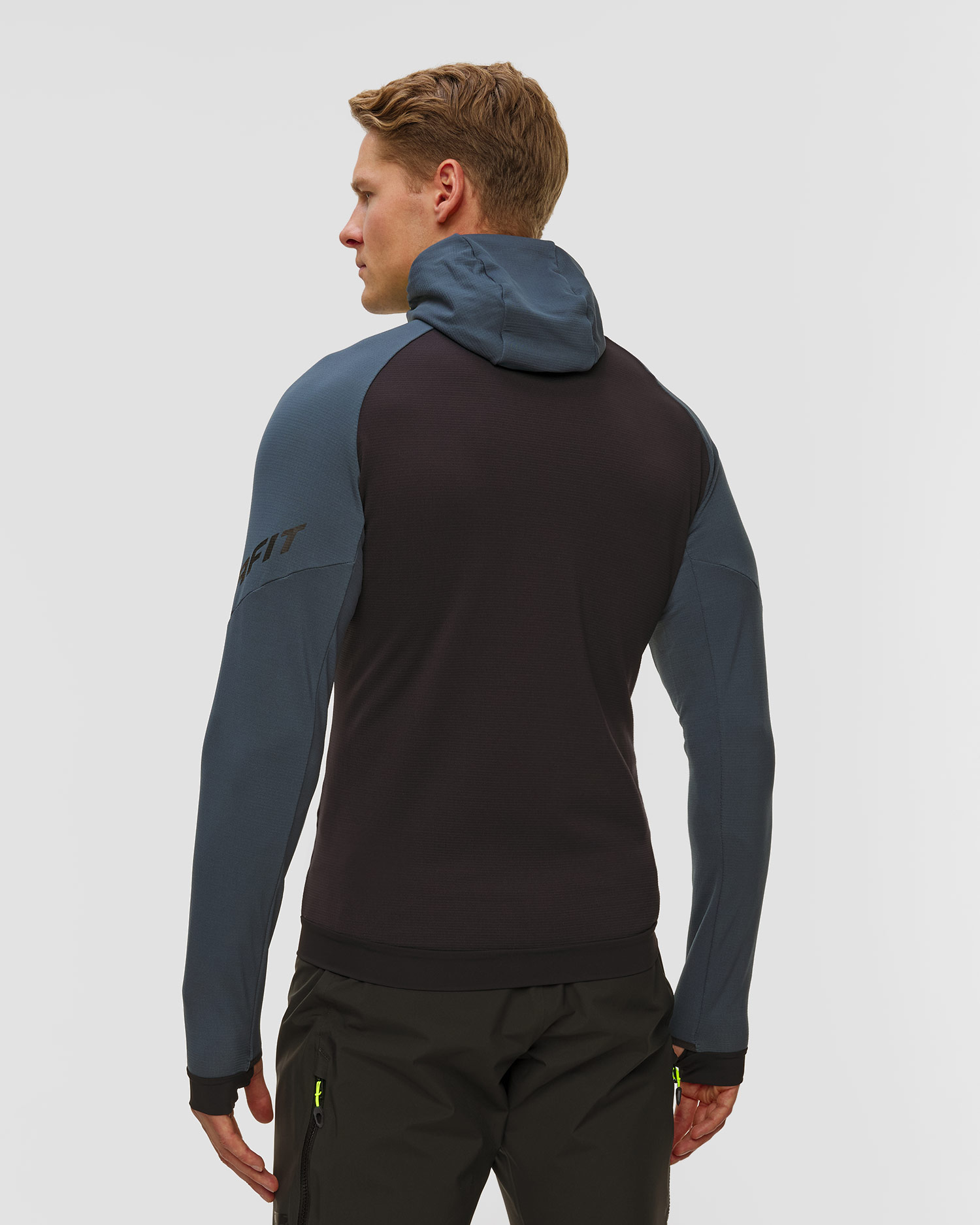 Pánská softshellová bunda Dynafit Radical Polartec M Jkt v šedočerném barevném provedení