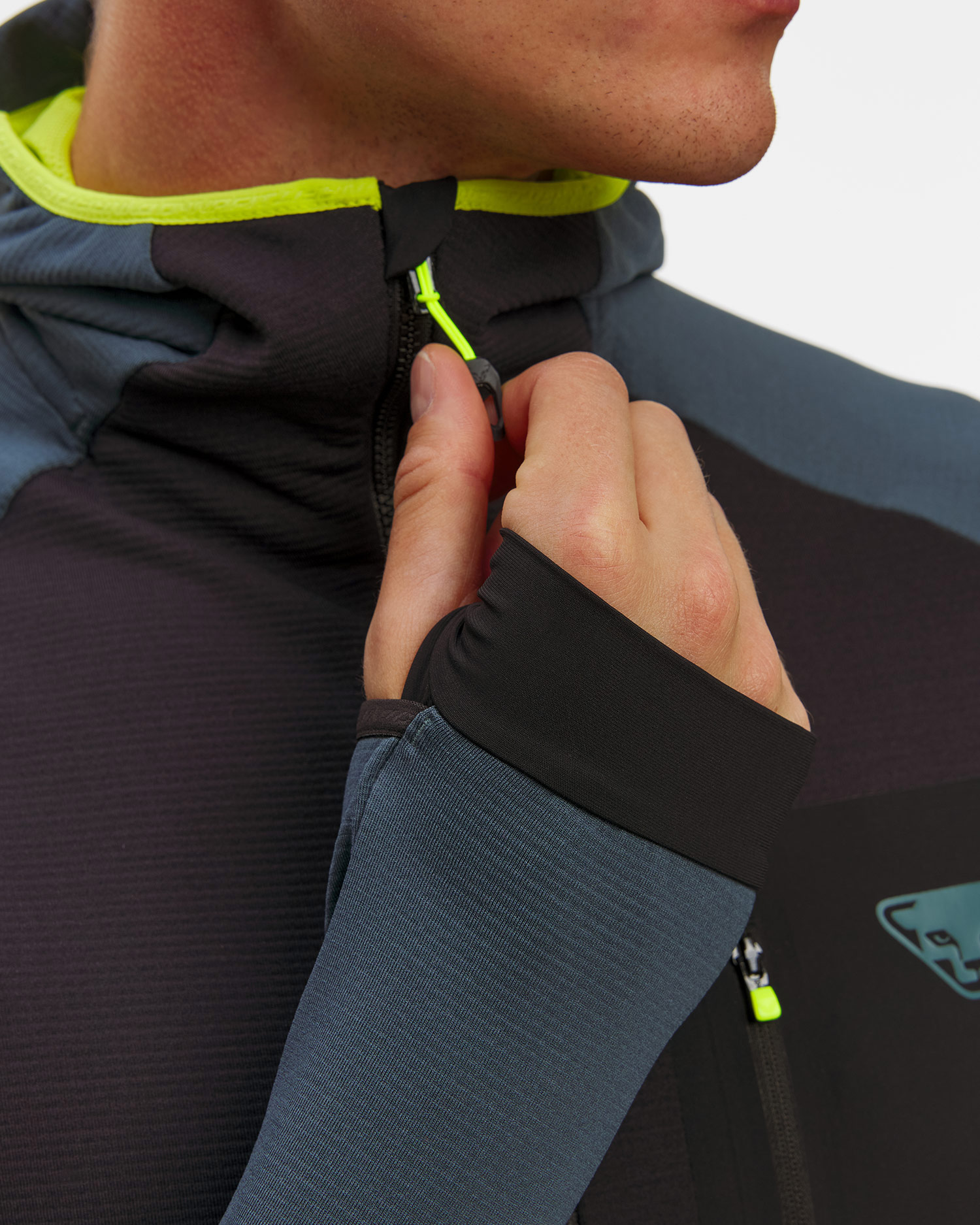 Pánská softshellová bunda Dynafit Radical Polartec M Jkt v šedočerném barevném provedení