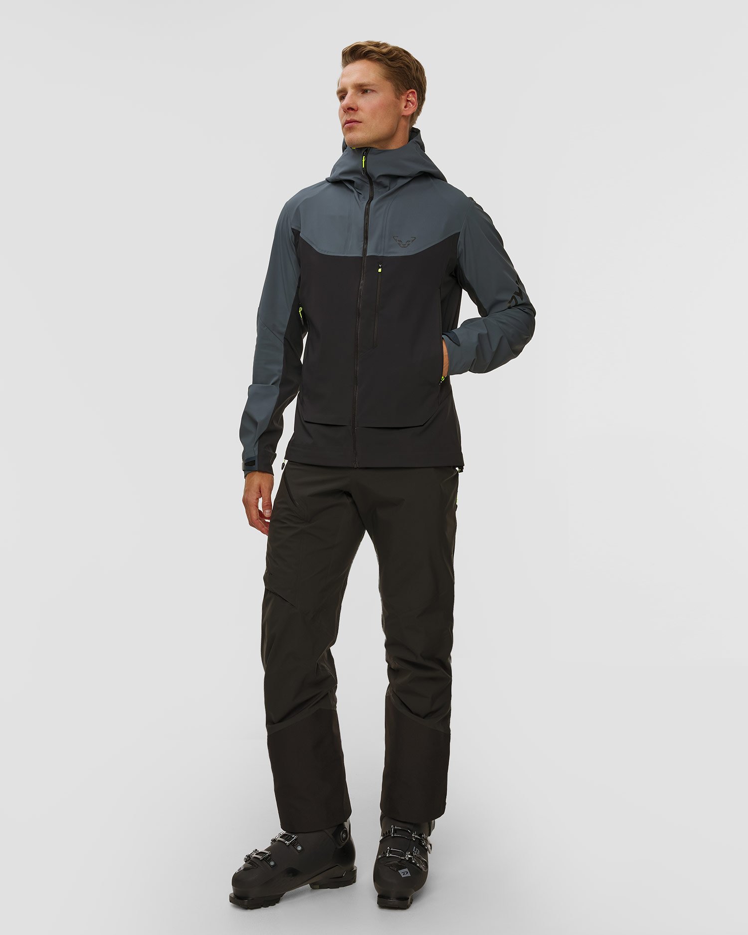 Jachetă softshell pentru bărbați Dynafit Radical Softshell Jkt M negru-gri