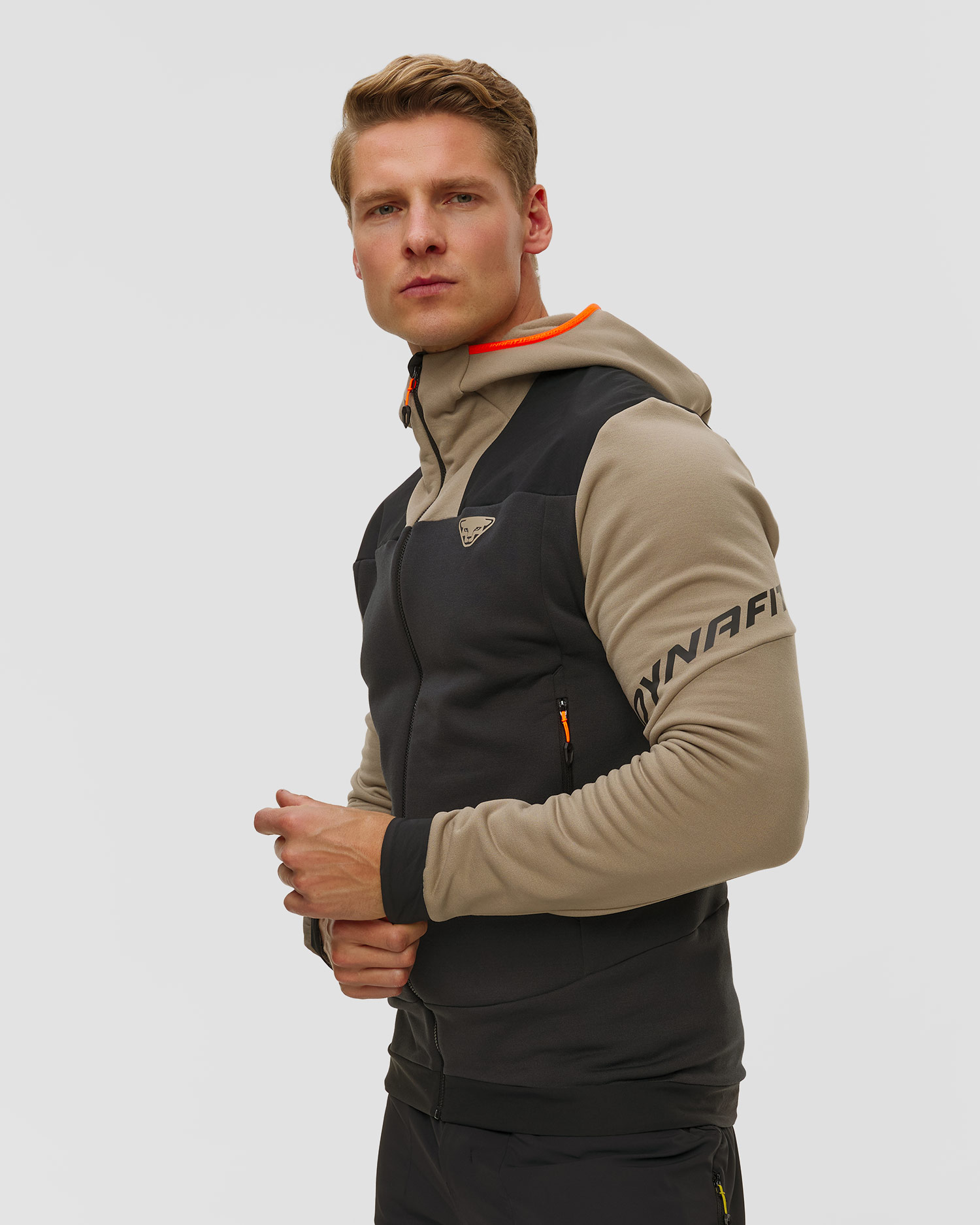 Felpa da scialpinismo da uomo Dynafit Tigard Polartec® nero-beige