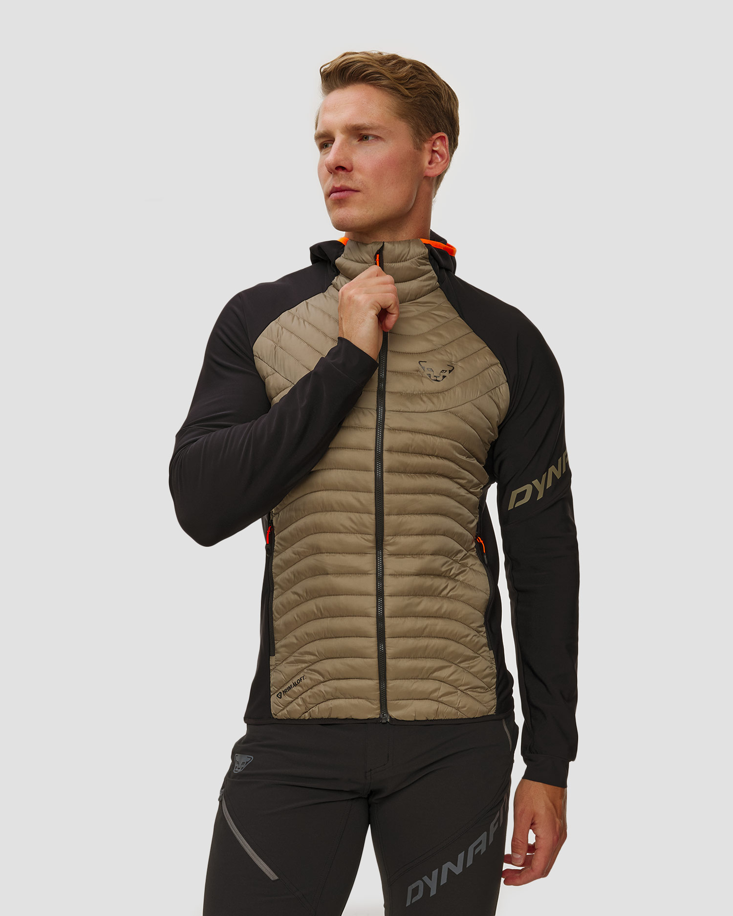 Jachetă hibridă pentru bărbați Dynafit Speed Insulation Hybrid Jkt M bej și negru, Culoare/Model: Beżowy,Czarny