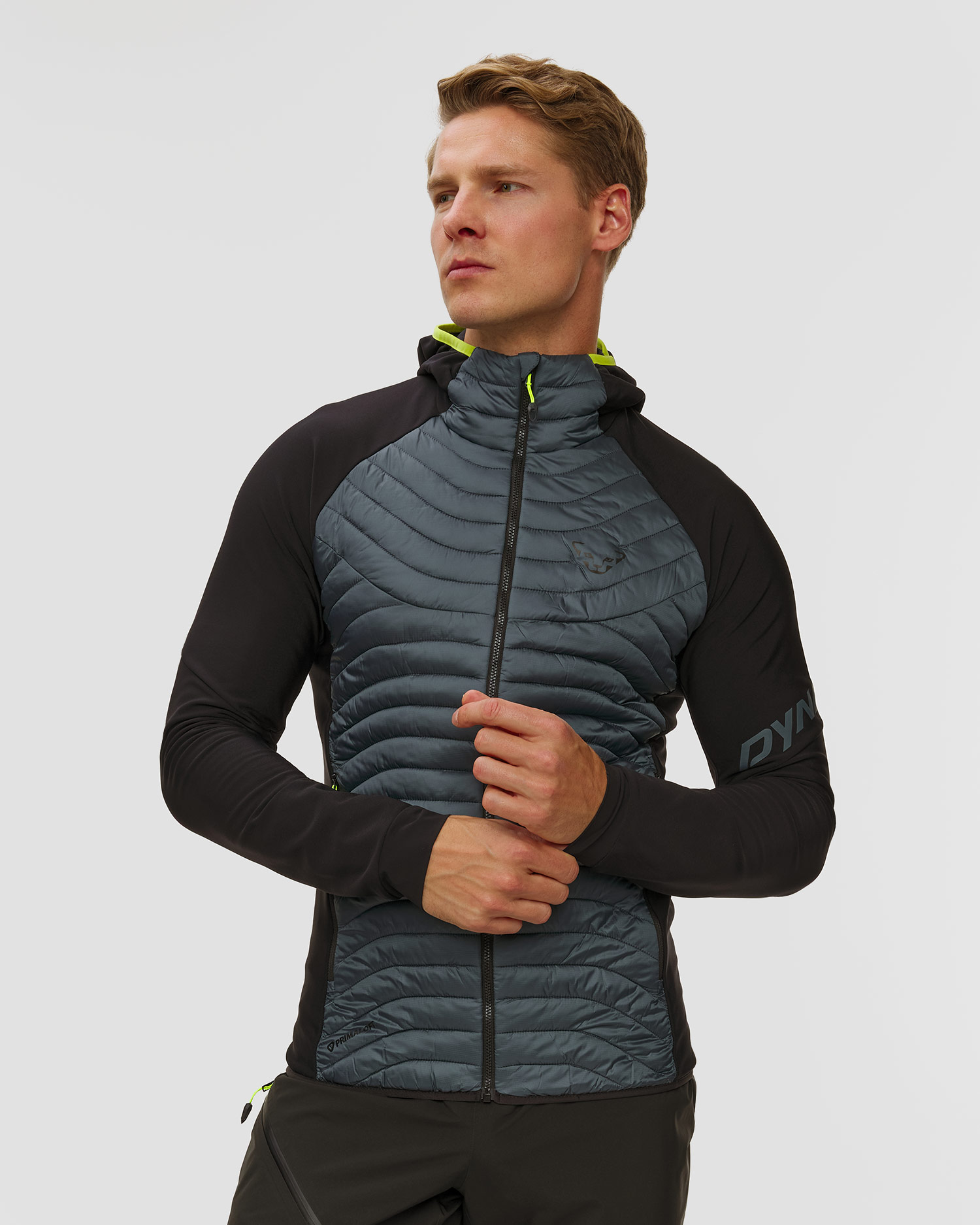 Jachetă hibridă pentru bărbați Dynafit Speed Insulation Hybrid Jkt M gri-negru