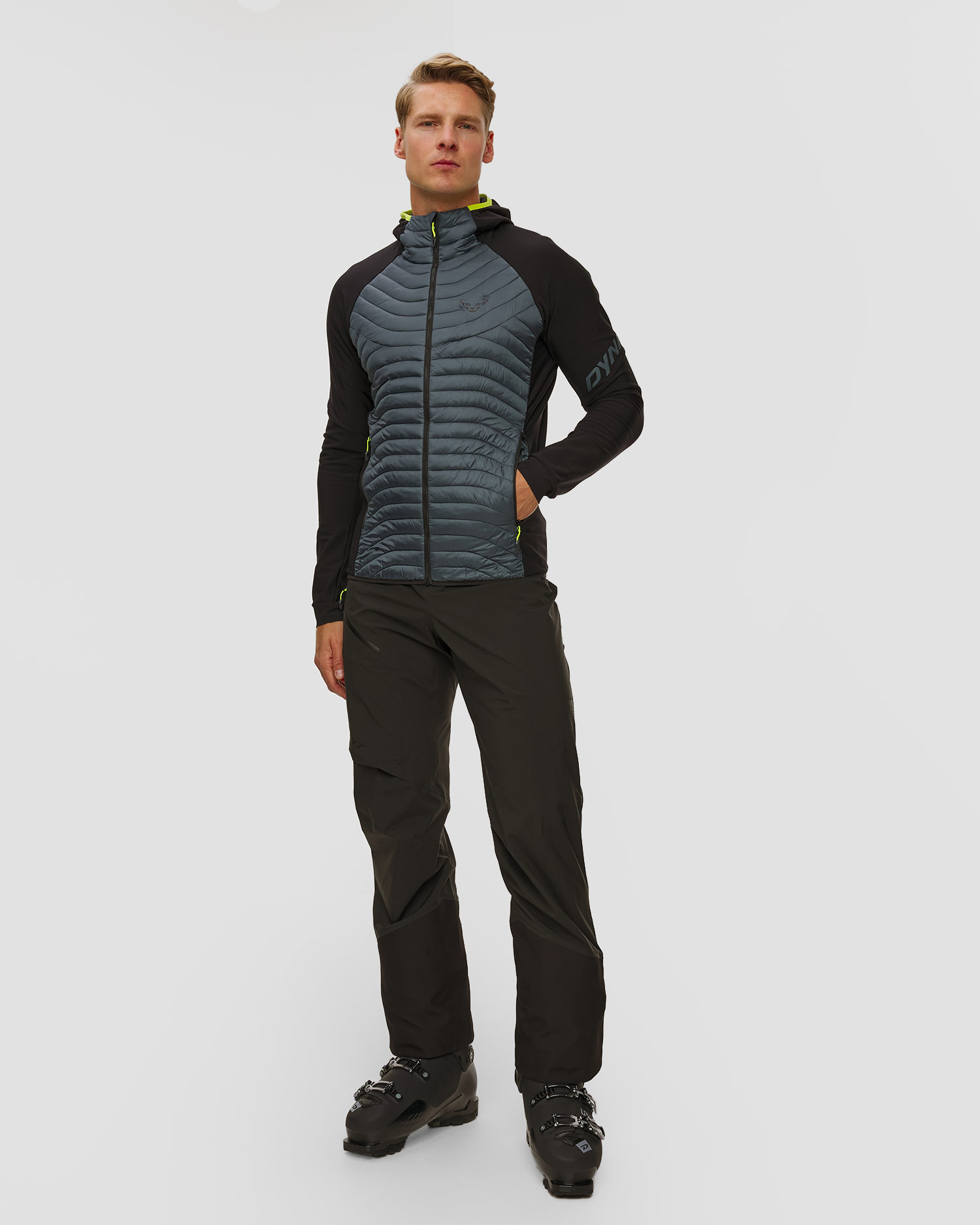 Jachetă hibridă pentru bărbați Dynafit Speed Insulation Hybrid Jkt M gri-negru