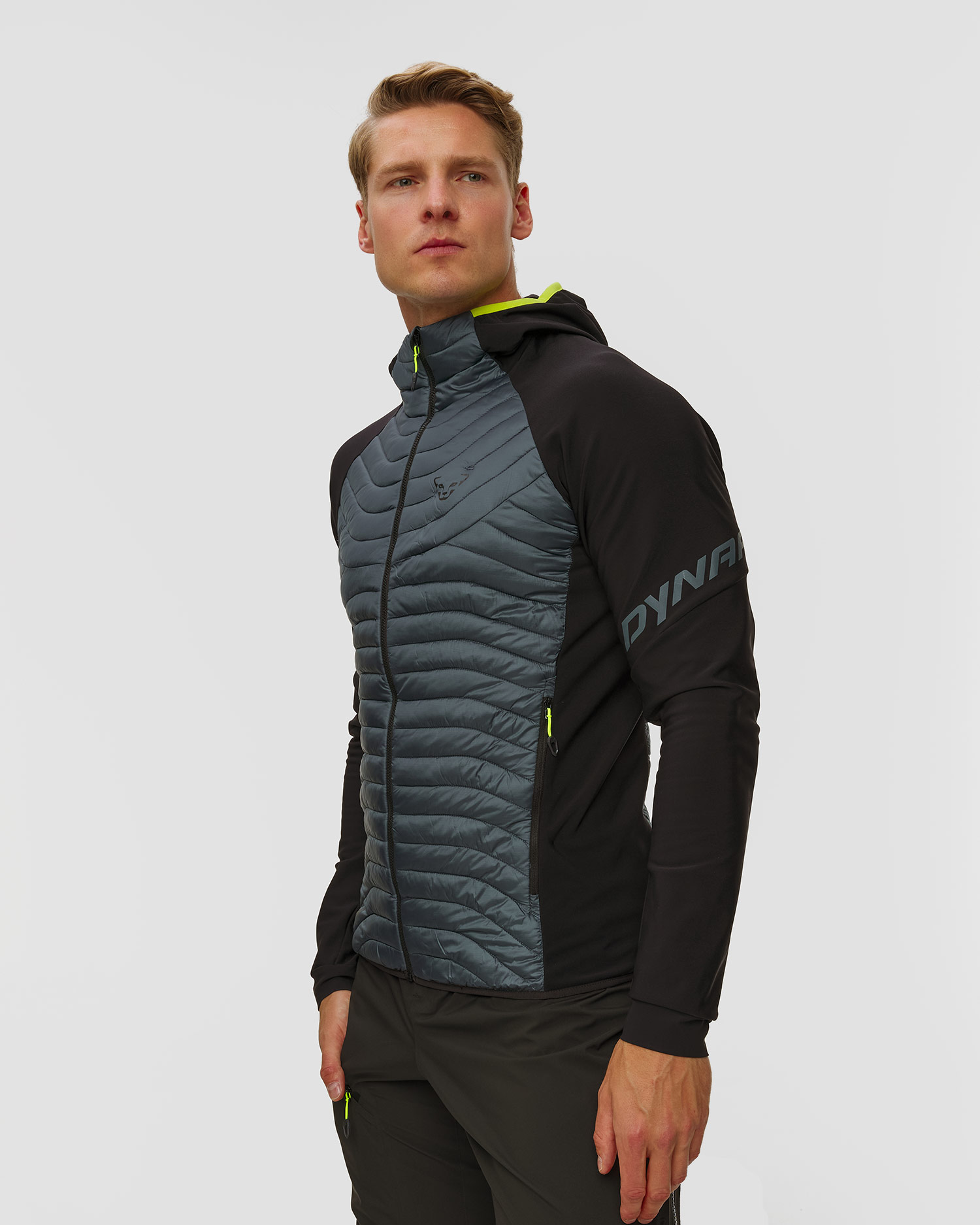 Jachetă hibridă pentru bărbați Dynafit Speed Insulation Hybrid Jkt M gri-negru