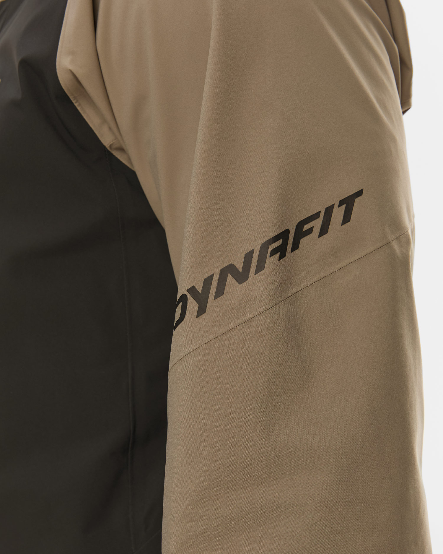 Veste de ski de randonnée noire et beige pour hommes Dynafit Blacklight 3L Jkt M