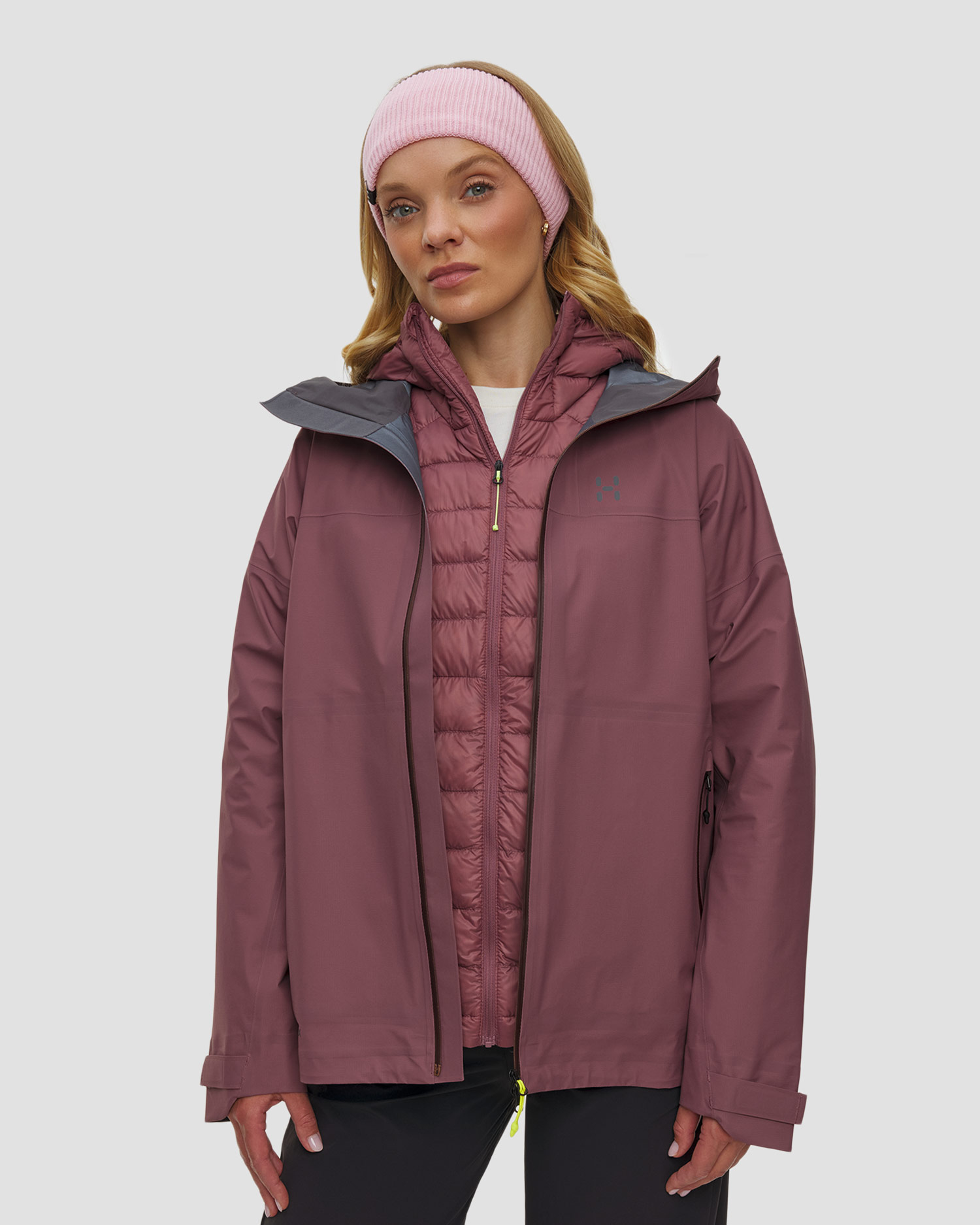 Women's hardshell Haglofs L.I.M Airak Gtx Jacket burgundy