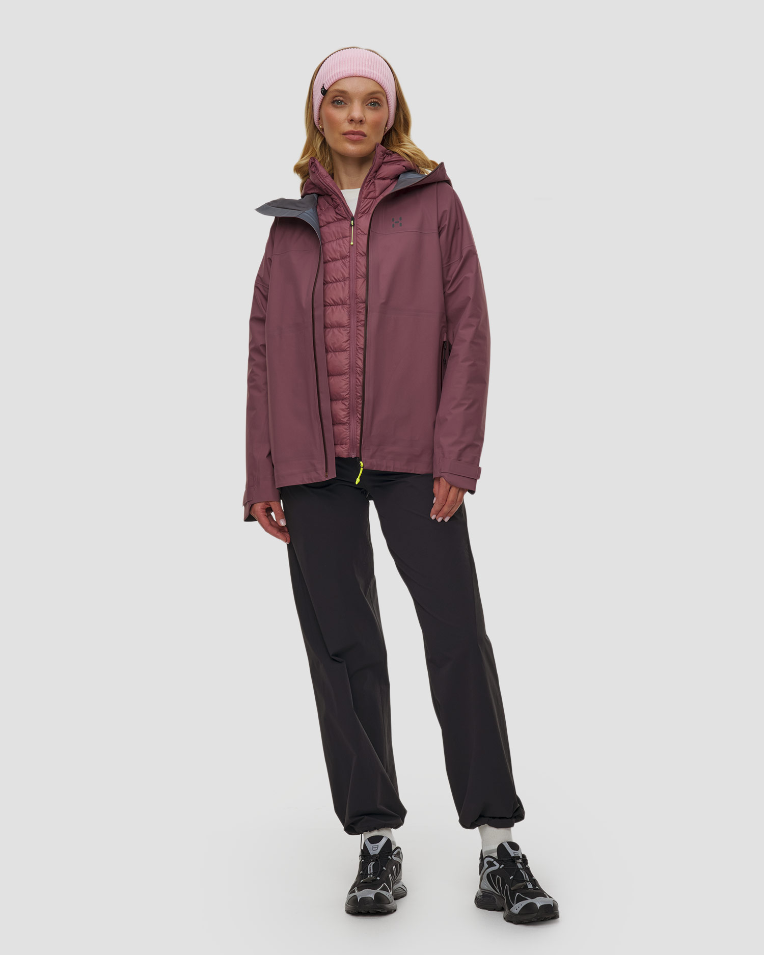 Women's hardshell Haglofs L.I.M Airak Gtx Jacket burgundy