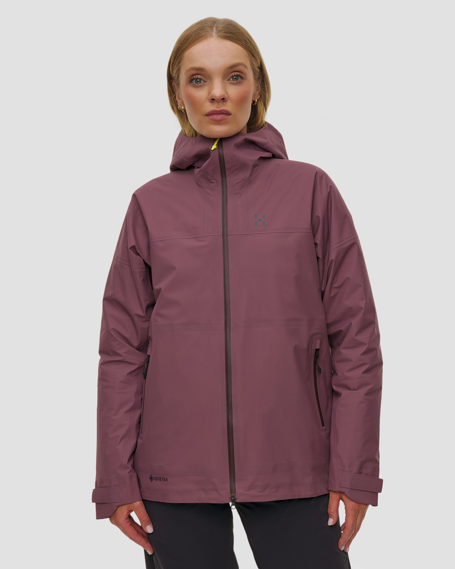 Women's hardshell Haglofs L.I.M Airak Gtx Jacket burgundy