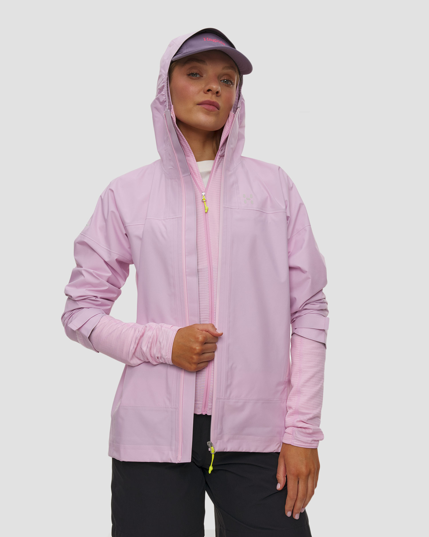 Kurtka hardshellowa damska Haglofs L.I.M Airak 2,5L Jacket różowa