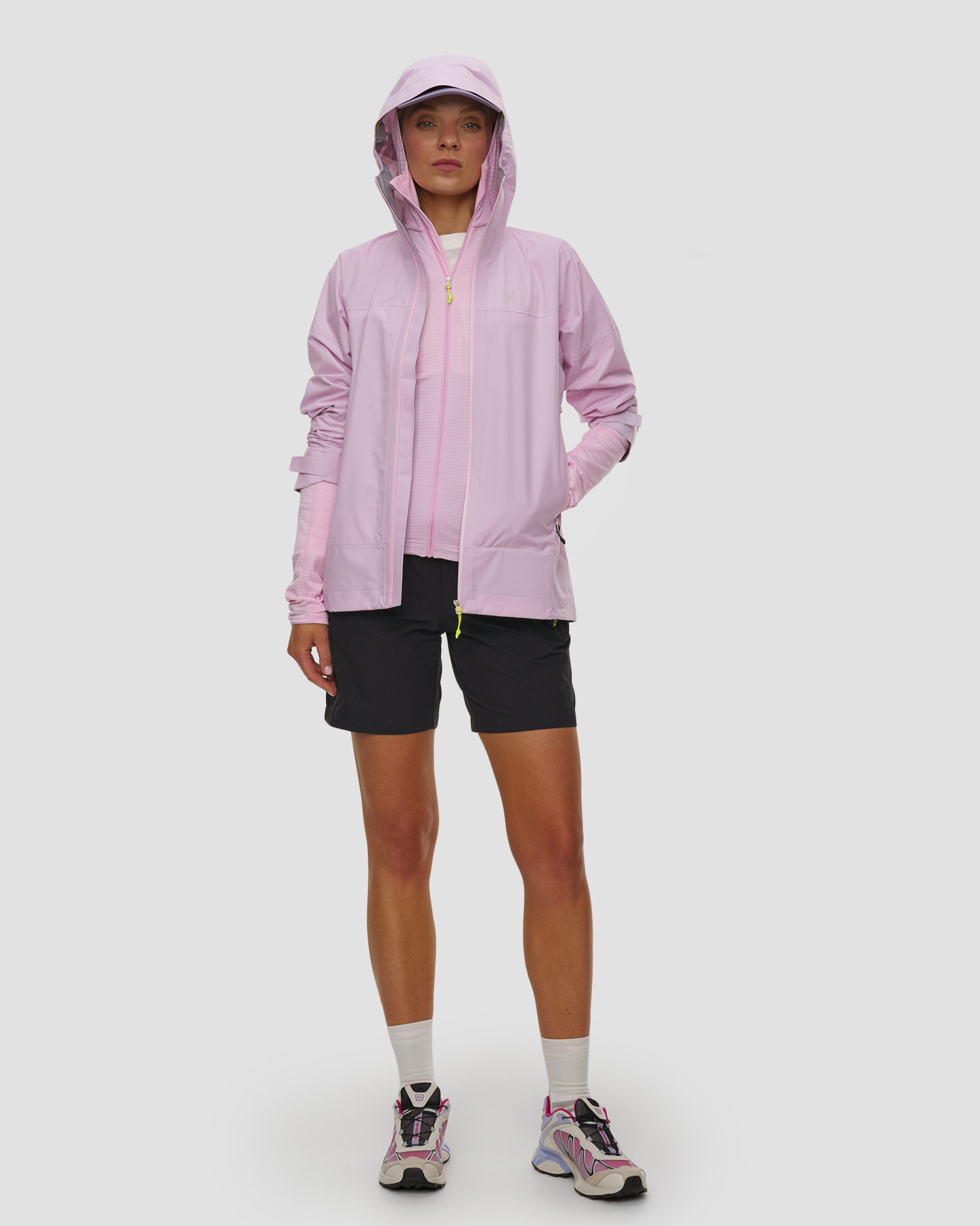 Kurtka hardshellowa damska Haglofs L.I.M Airak 2,5L Jacket różowa