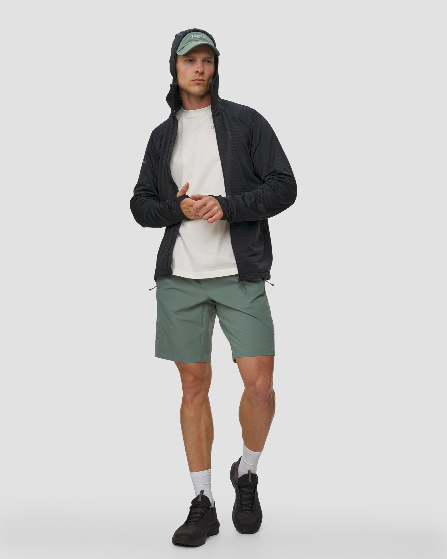 Pánska mikina Haglofs L.I.M Mid Multi II Hood čierna