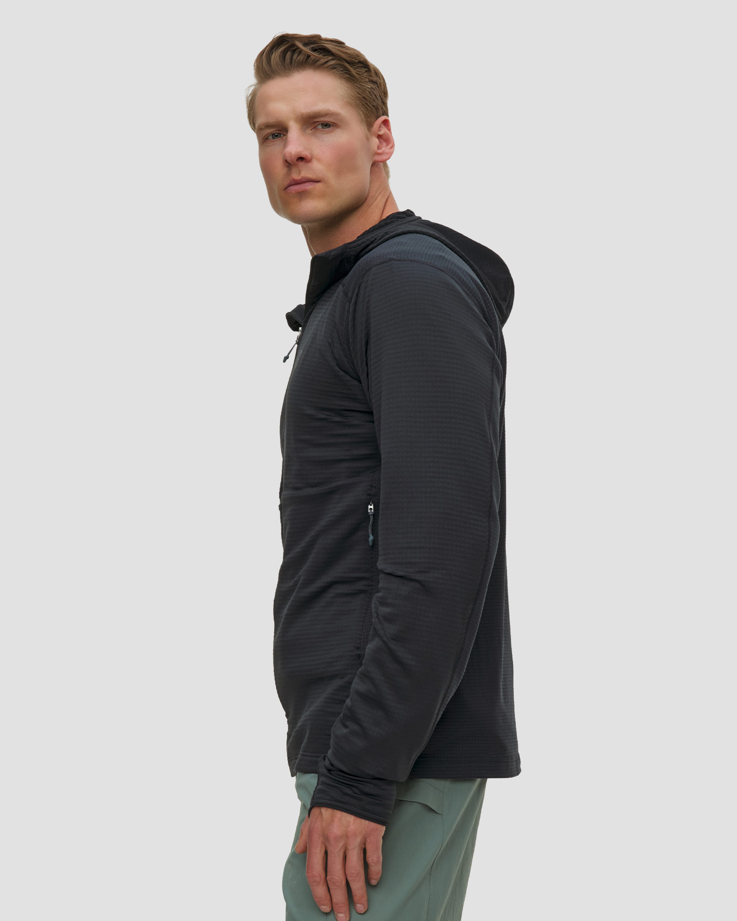 Pánska mikina Haglofs L.I.M Mid Multi II Hood čierna