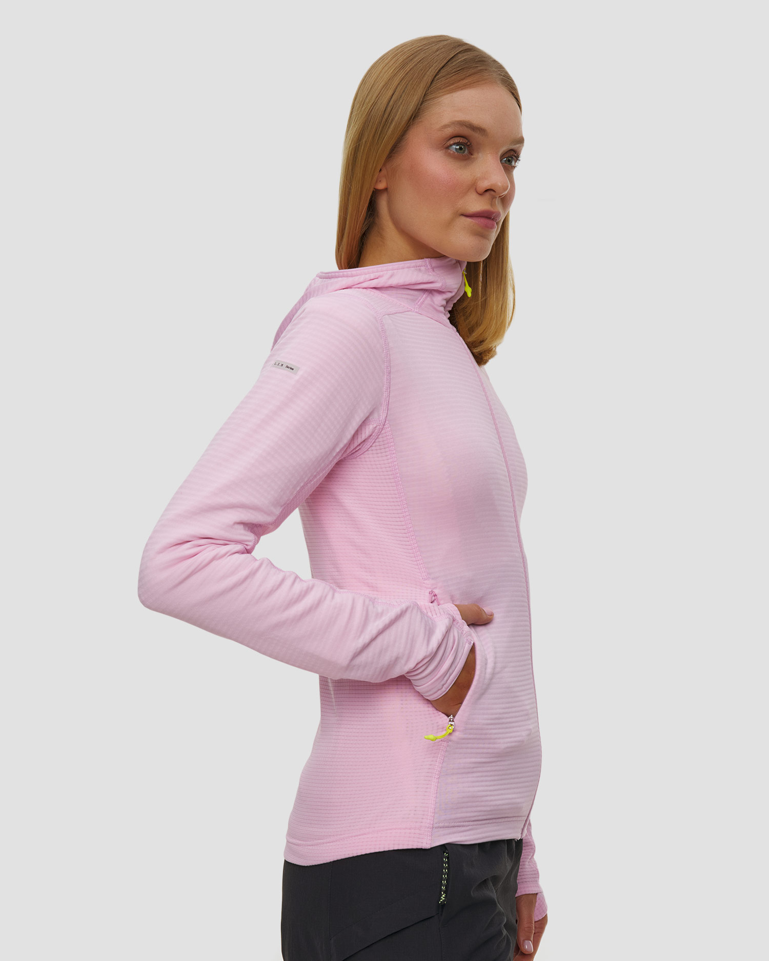 Haglofs L.I.M Mid Multi II Hood Damen-Sweatshirt in Pink