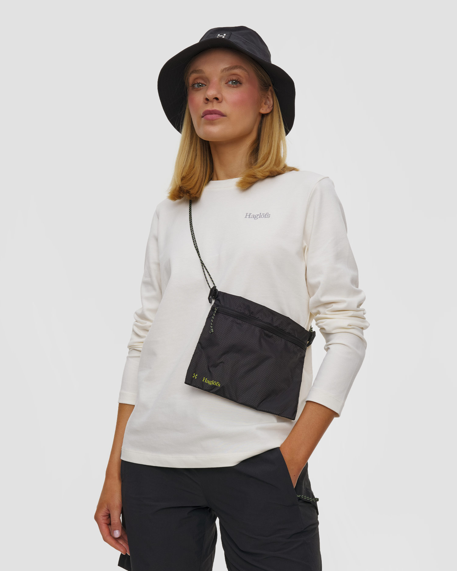 Dámský longsleeve Haglöfs Ls Tee v bílé barvě, Barva/Vzor: Biały