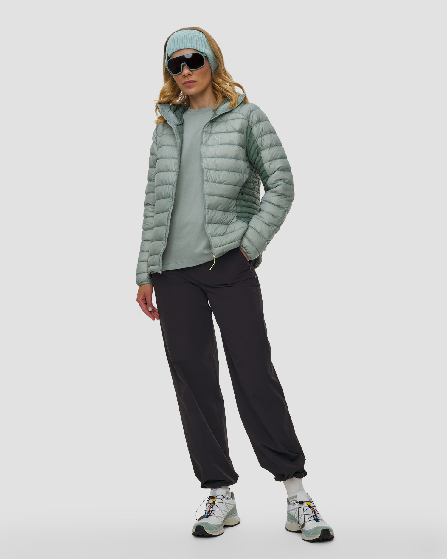 Women's jacket Haglofs L.I.M Down II Hood green