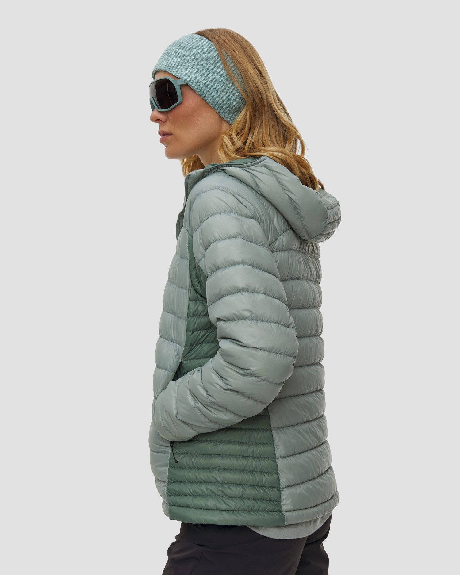 Women's jacket Haglofs L.I.M Down II Hood green