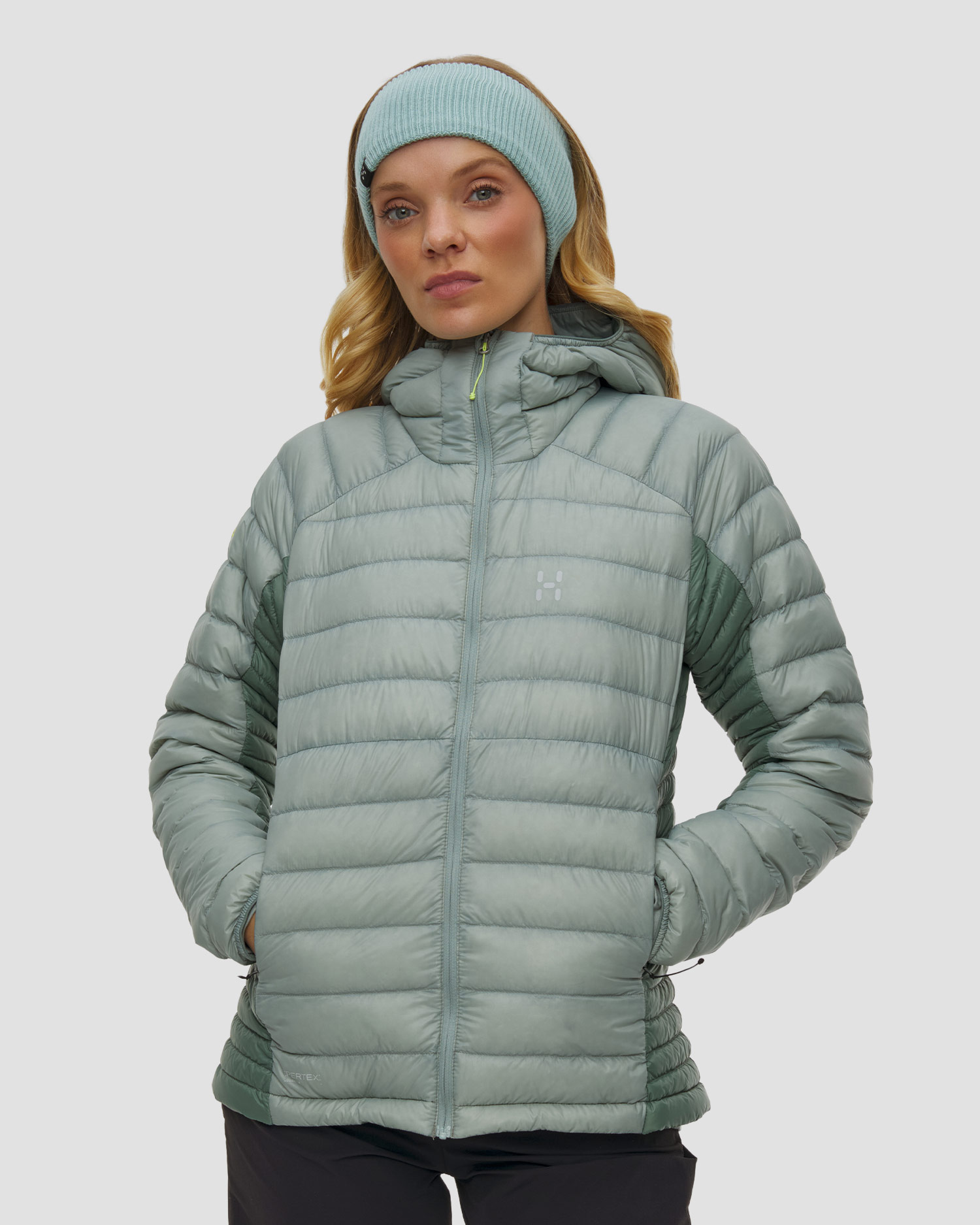 Women's jacket Haglofs L.I.M Down II Hood green