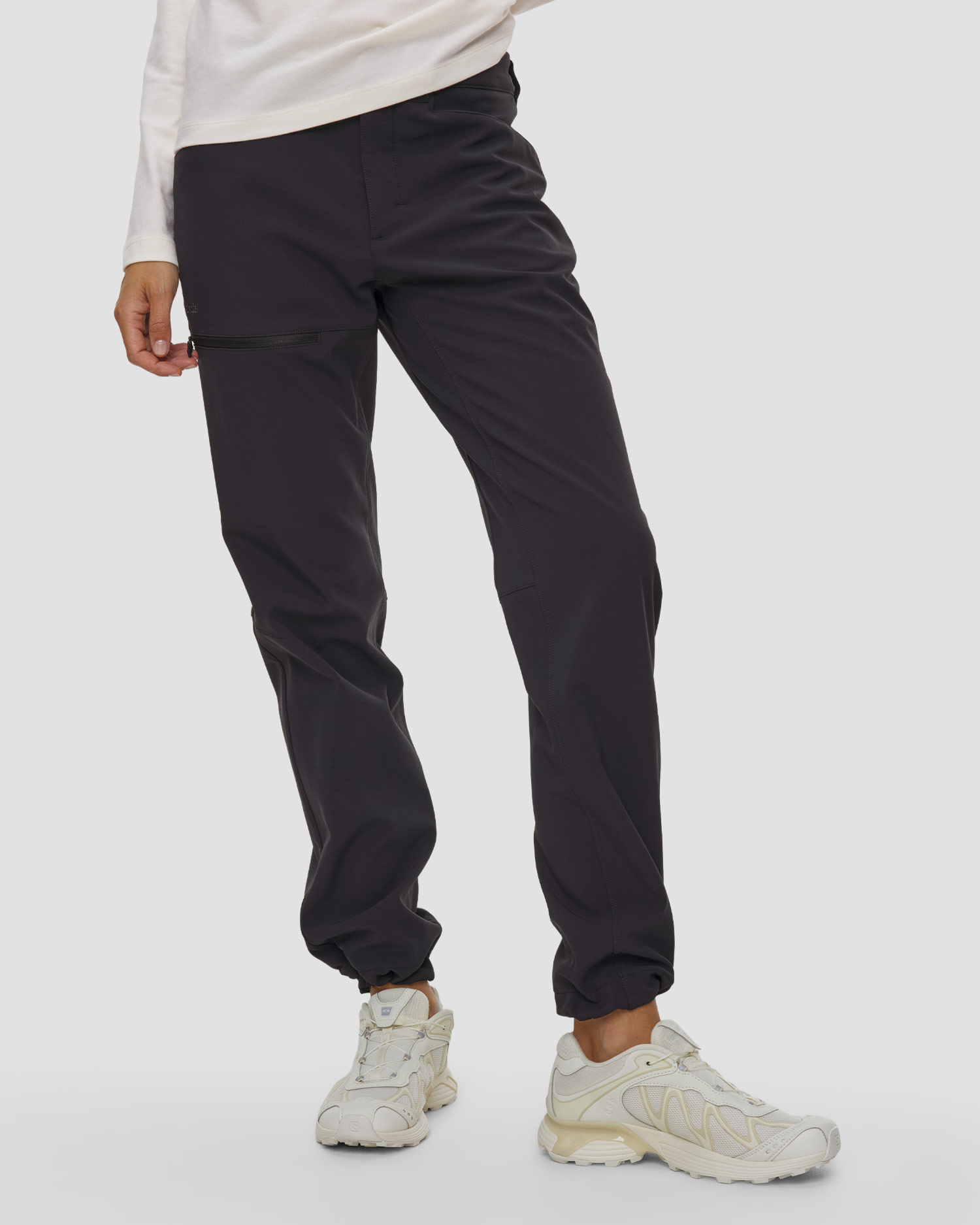 Dámske softshellové nohavice Haglofs Warm Flex Pant čierne