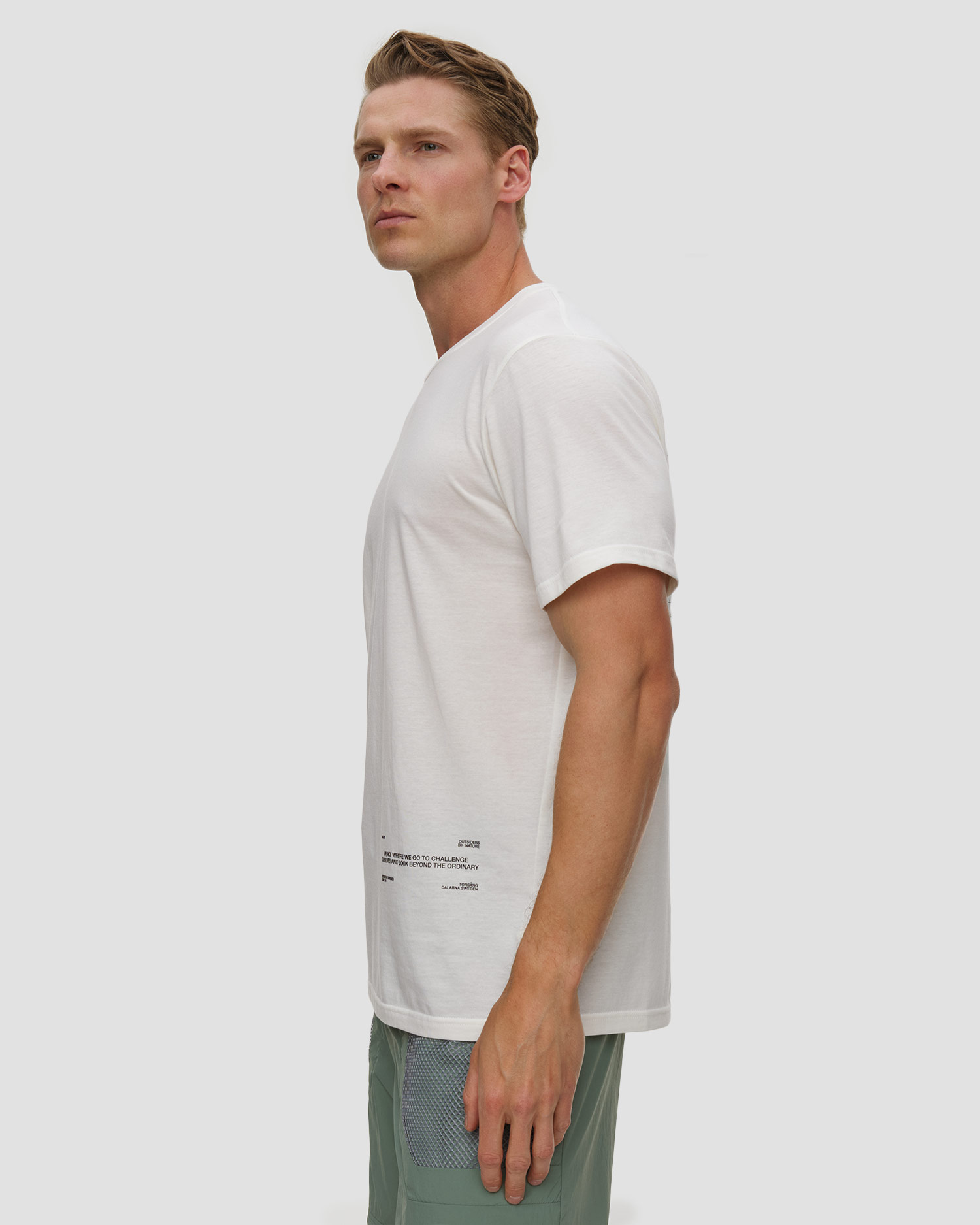 Pánske tričko Haglofs Outsiders Graphic Tee biele