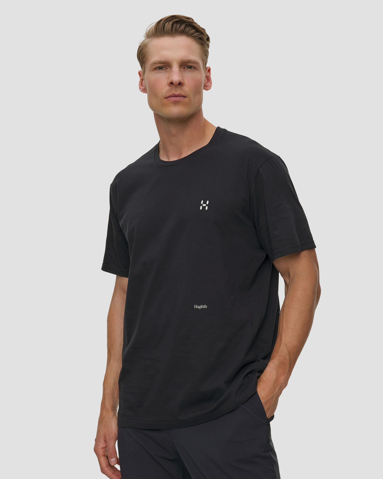 Pánske tričko Haglofs Outsiders Graphic Tee čierne