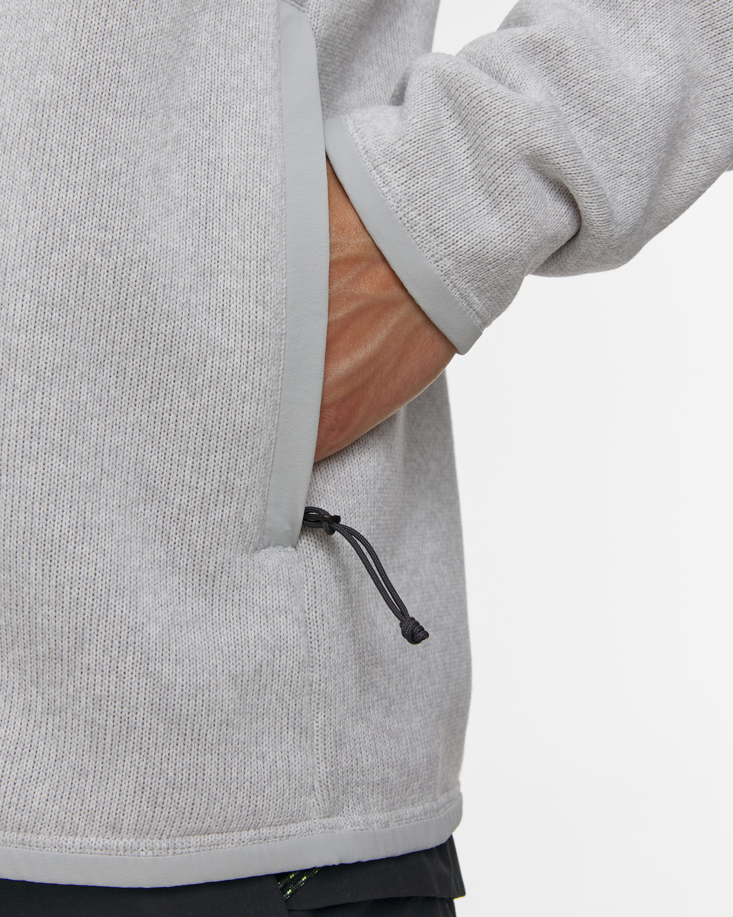 Pánska midlayer mikina Haglofs Swook II Mid Hood siváa